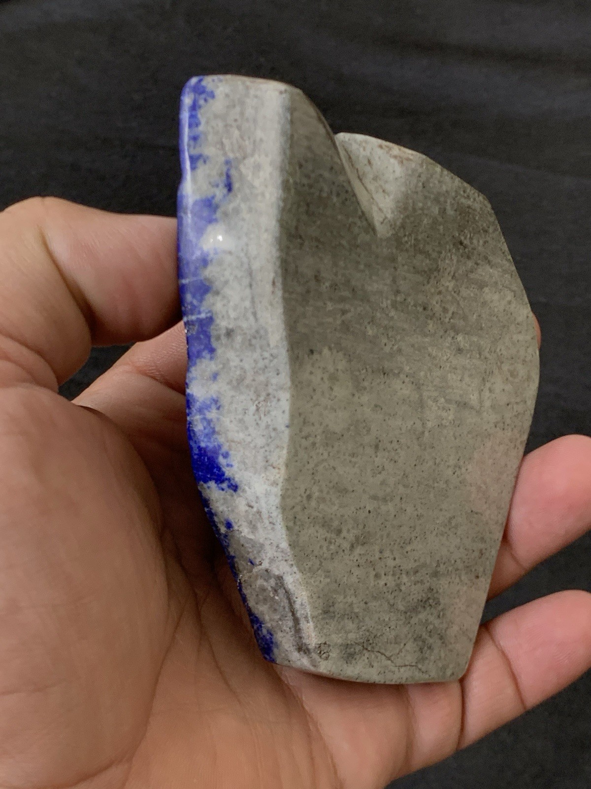 Natural Lapis Lazuli Slab 232g Polished Crystal Slice Mineral 4.5inches