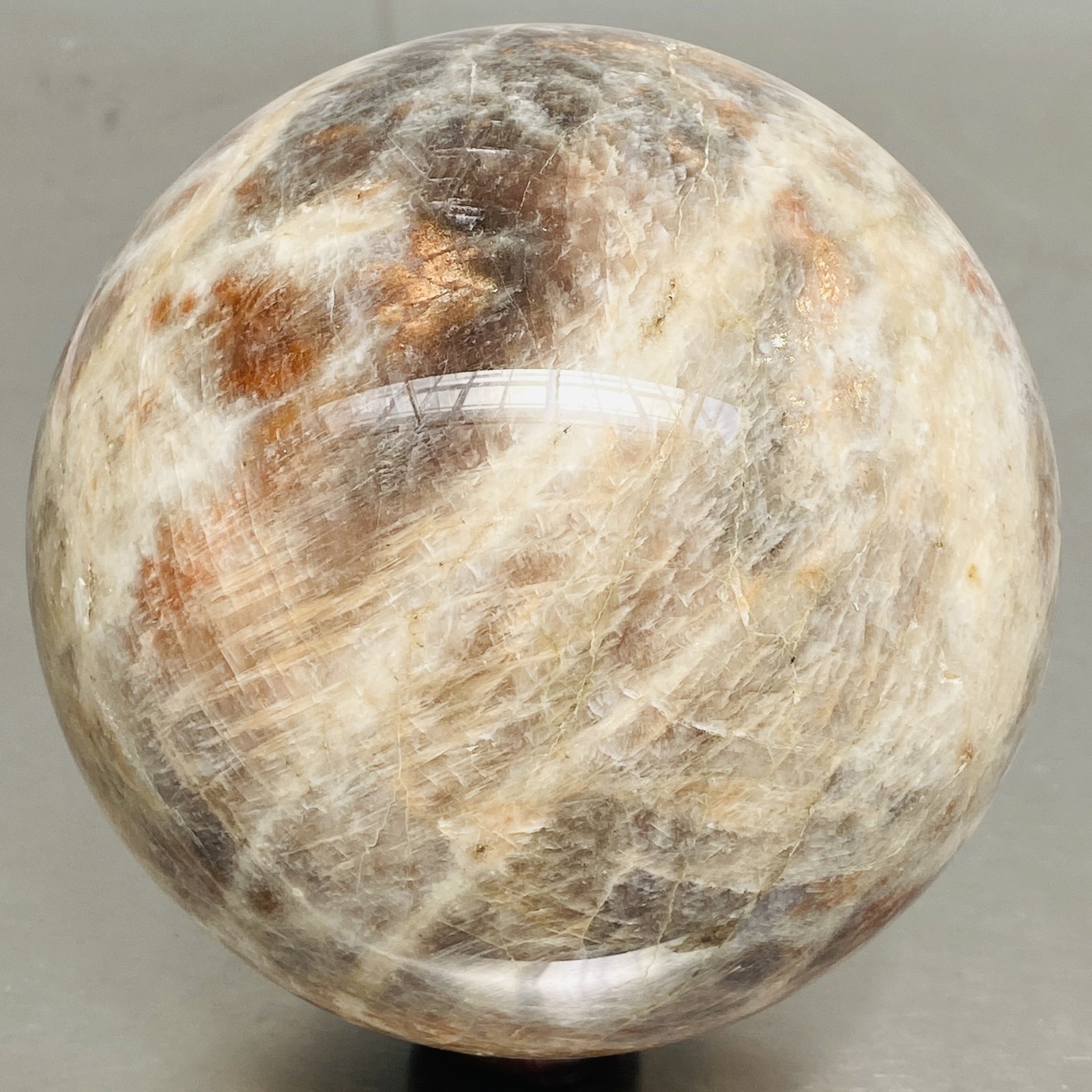 Natural Gray moonstone sphere quartz Crystal ball Healing 3160G (6.96LB)