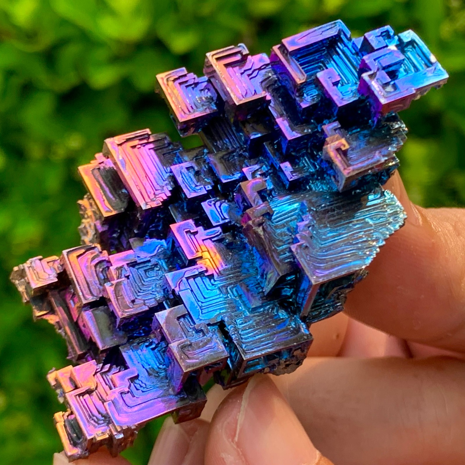 70G ram Bismuth rainbow crystal elementBi gemstone Mineral specimen healing