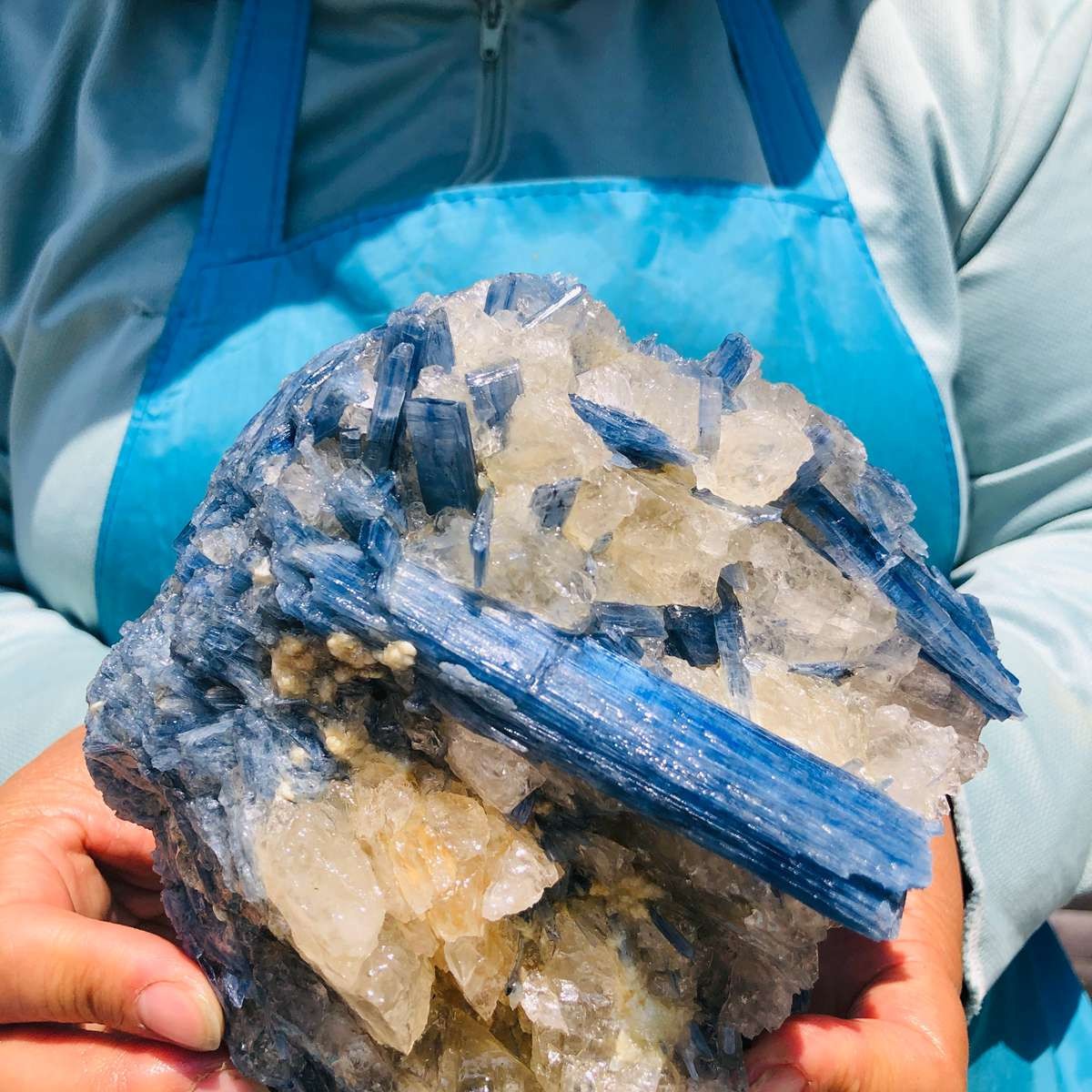 4.02LB Natural kyanite mineral quartz crystal specimen specimen healing decor