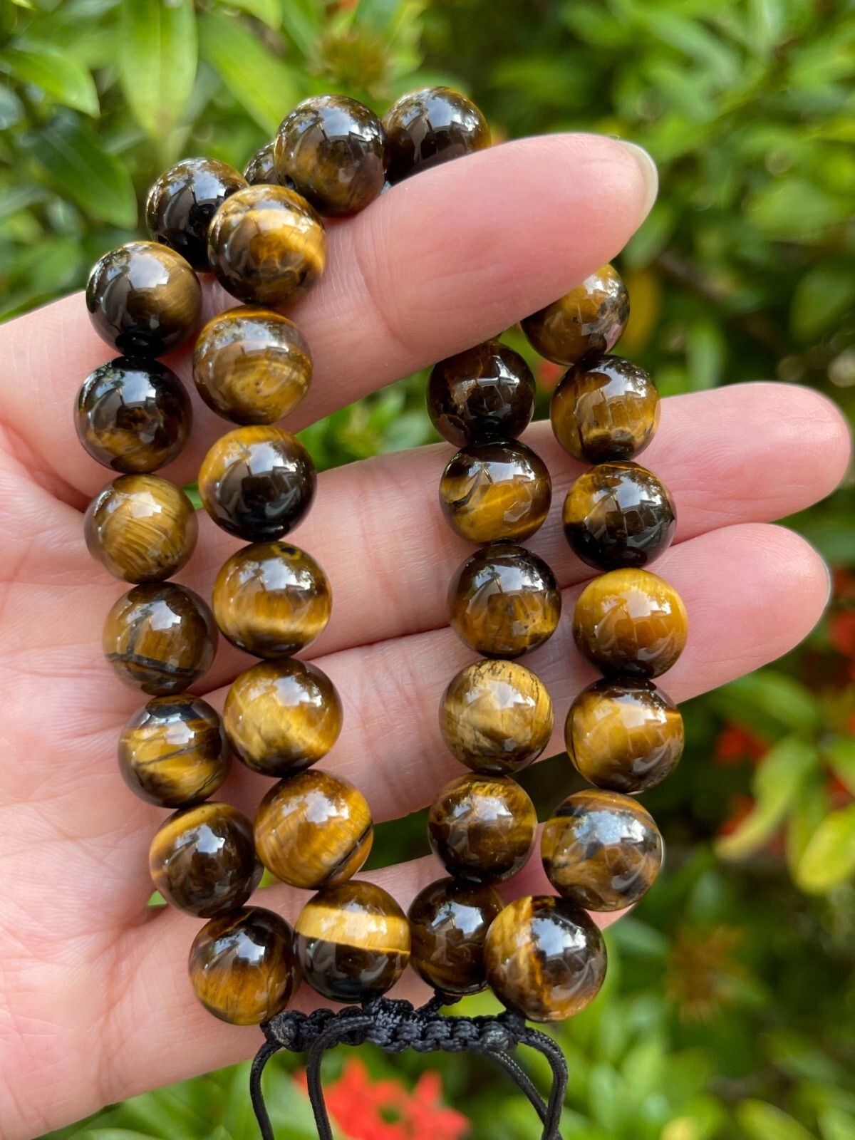Grade A++Tiger Eye Crystal Adjustable Bead Bracelet 10mm,Genuine Bracelet