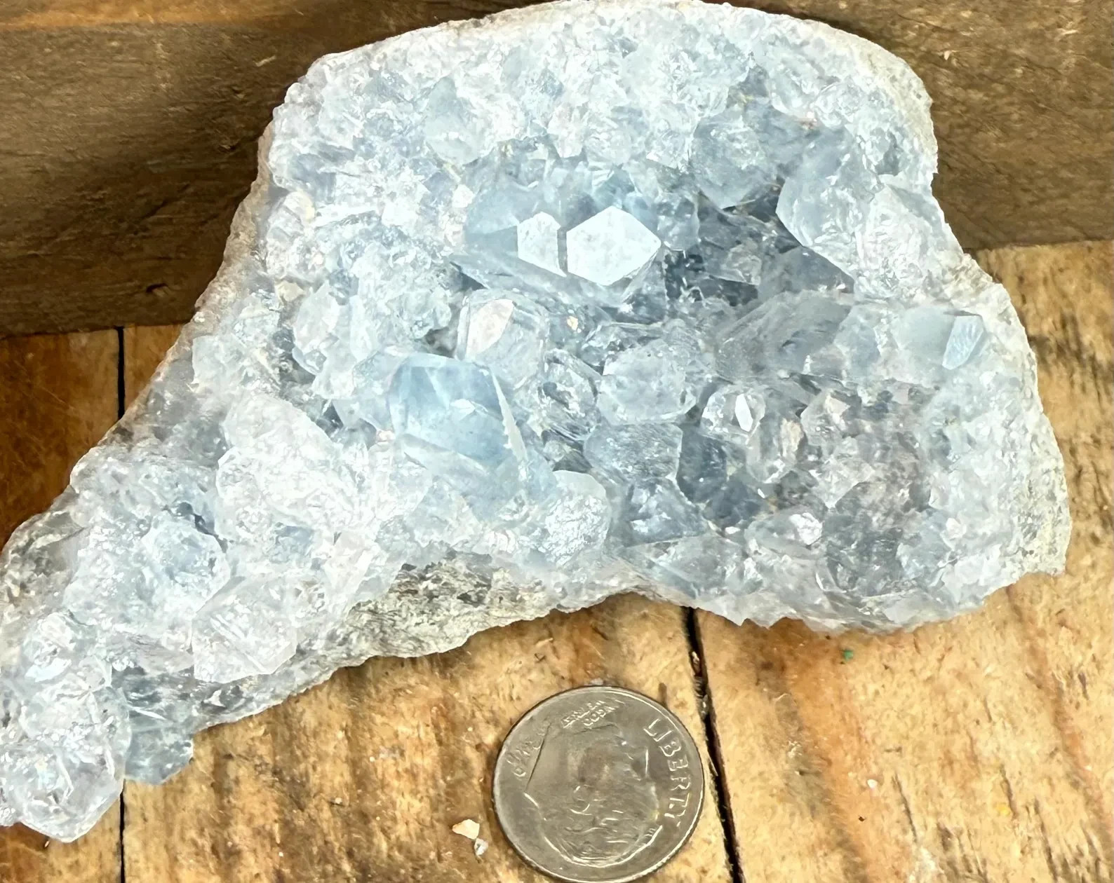 3.6″ Hand-Selected Natural Blue Celestite Geode – Madagascar