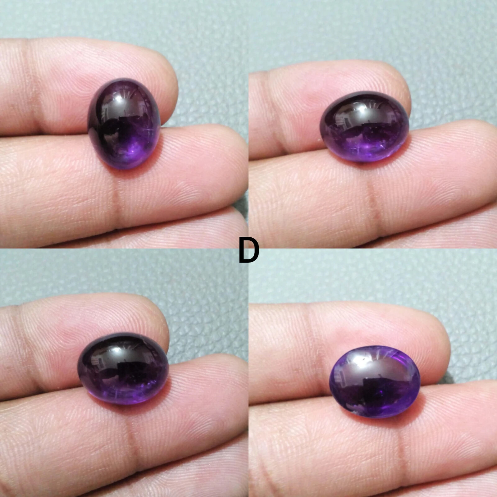 Pretty Top Purple Amethyst Oval Shape Cabochon Loose Gemstone For Making Jewelry