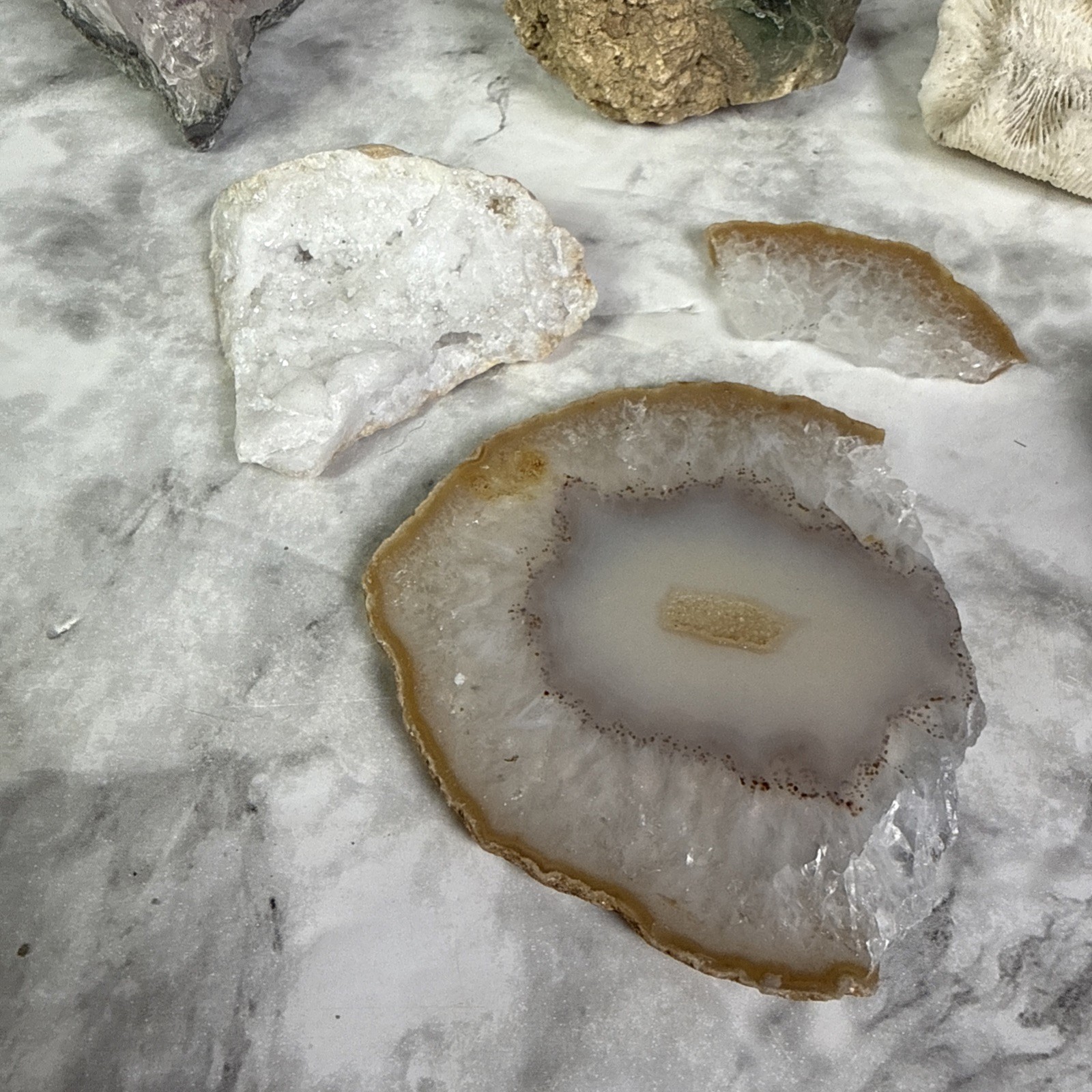 Lot Of Large Crystals Collection Different Minerals #4 Over 3.5 Pounds