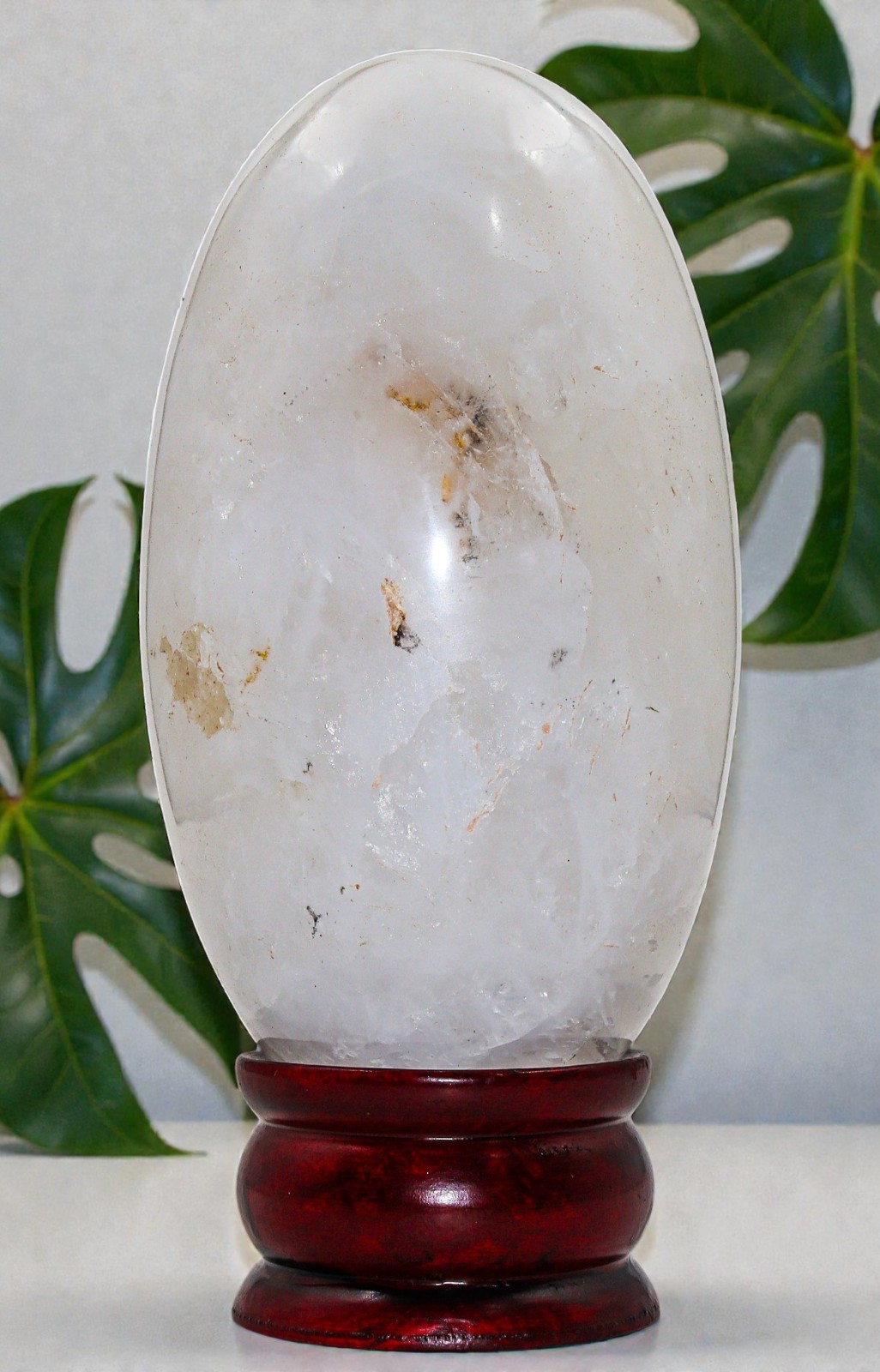 Large 150MM White Petalite Crystal Quartz Healing Decor Stone Gemstone Lingam