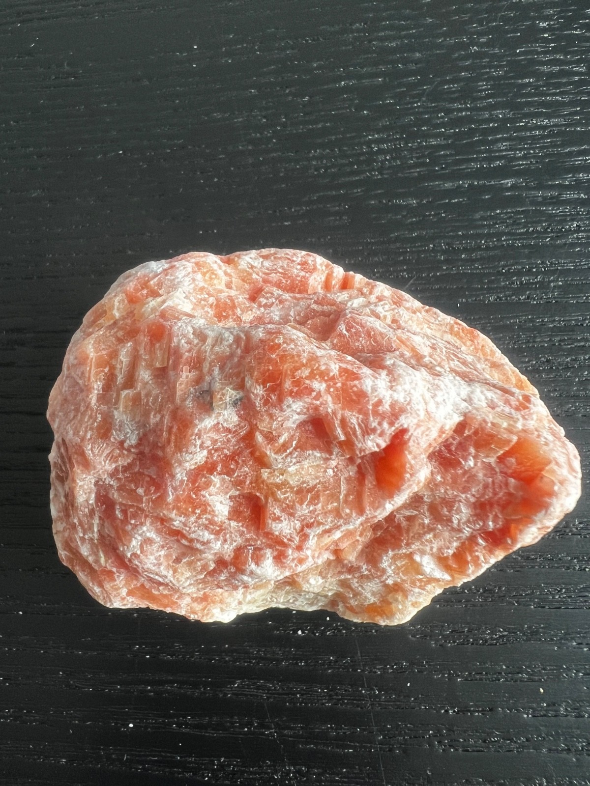 Large Raw Sunstone – Fire Calcite, Raw Sunstone Chunk 6×4.5cm 95g