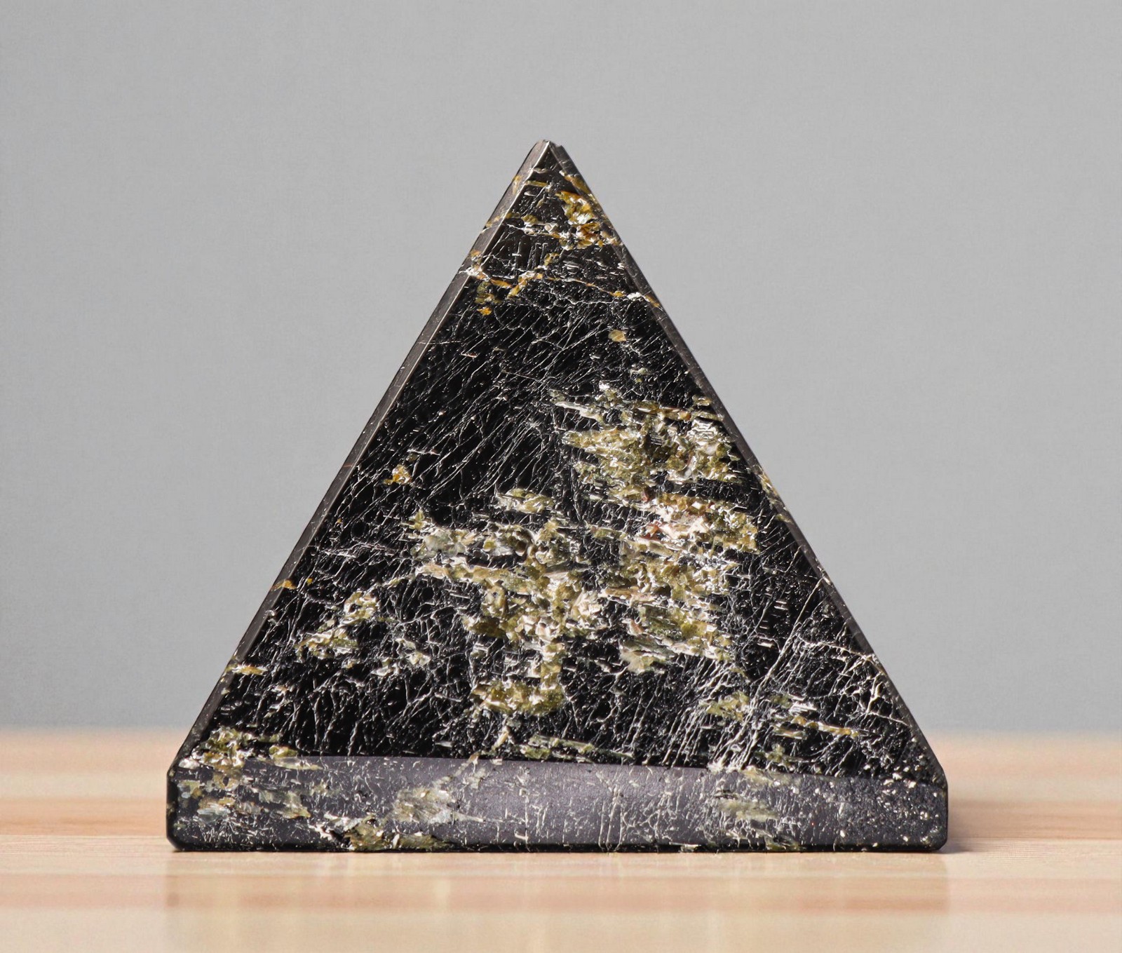 65mm Biotite Housewarming Gift ,For Cleansing , Crystal Decor Stone Made Pyramid