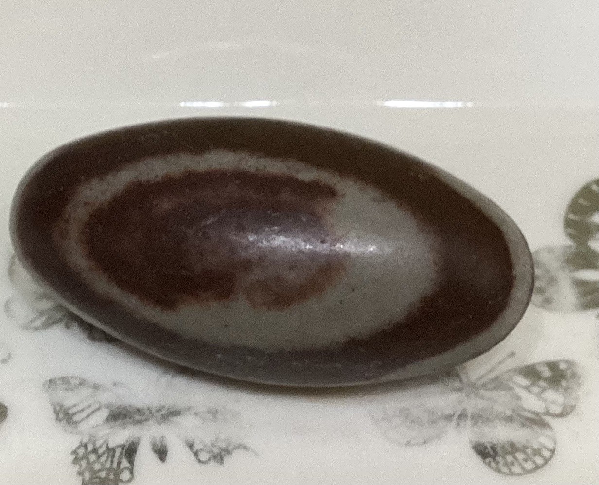 Shiva lingam stone Narmada river India
