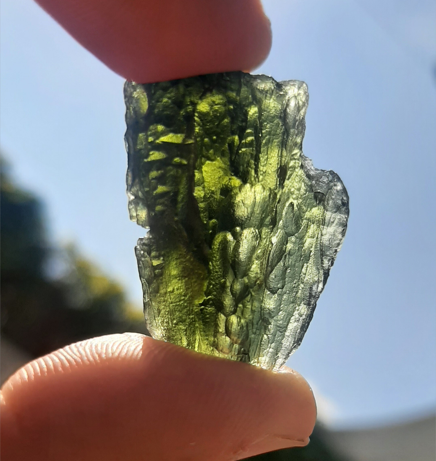 Big Moldavite crystal 46 cts TOP !!