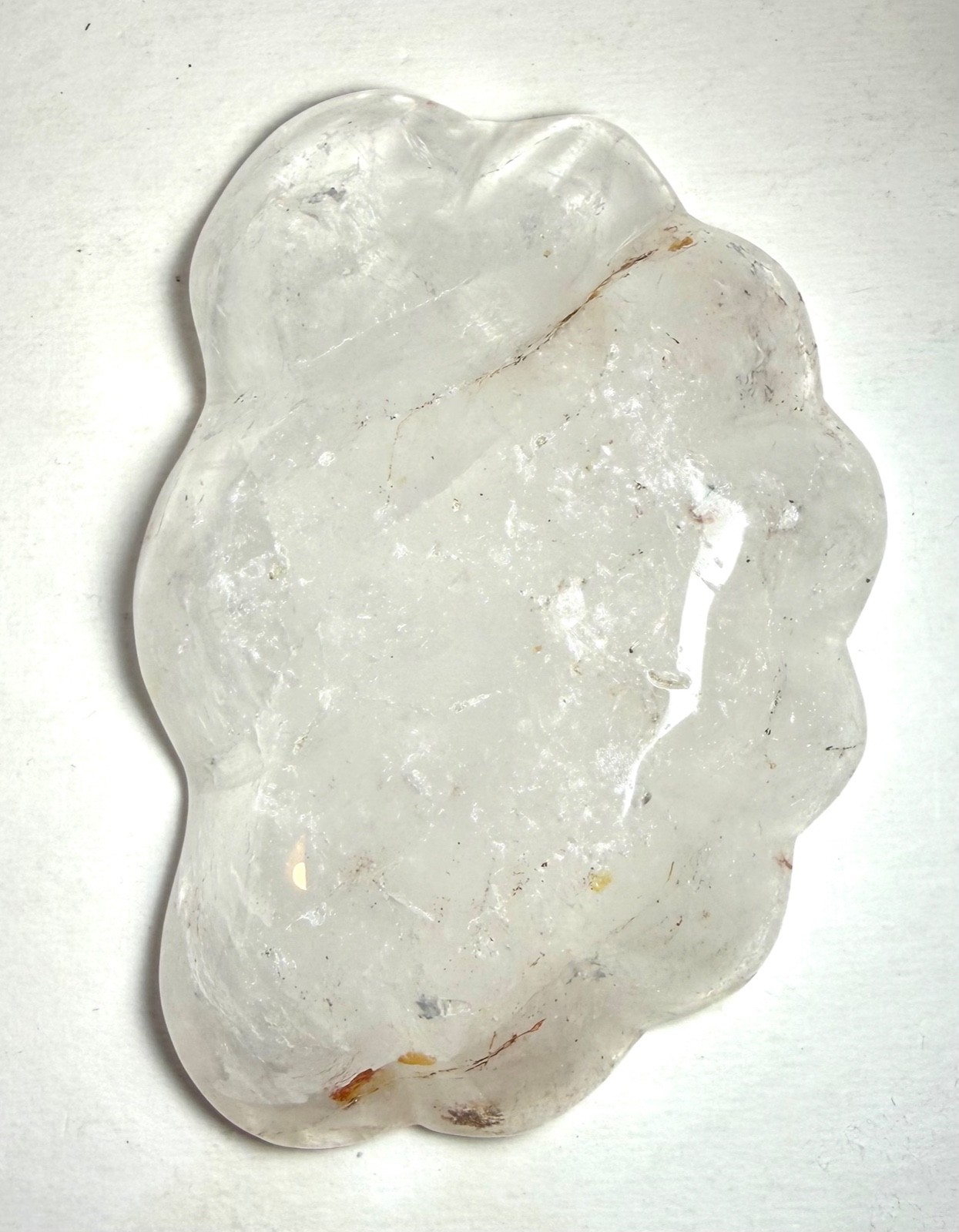 Small Clear Quartz Crystal Bowl (Shell Shape) *FREE SHIPPING ON $35+*