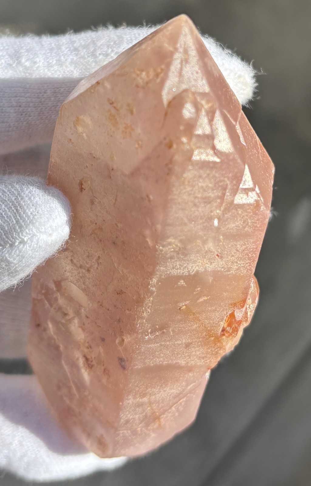 USA SALE *SEE VIDEO* 129g 3.39″ RARE LITHIUM DT QUARTZ POINT DOUBLE TERMINATED