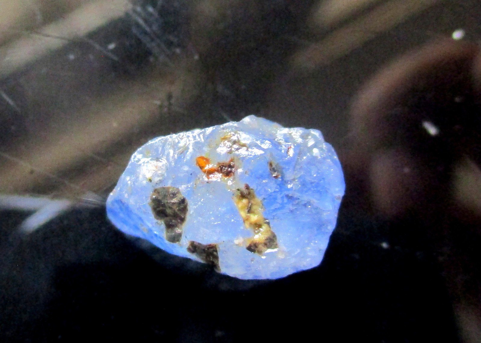 Natural Blue Sapphire Crystal Specimen, 10.75 Carats, Jammu Kashmir Origin