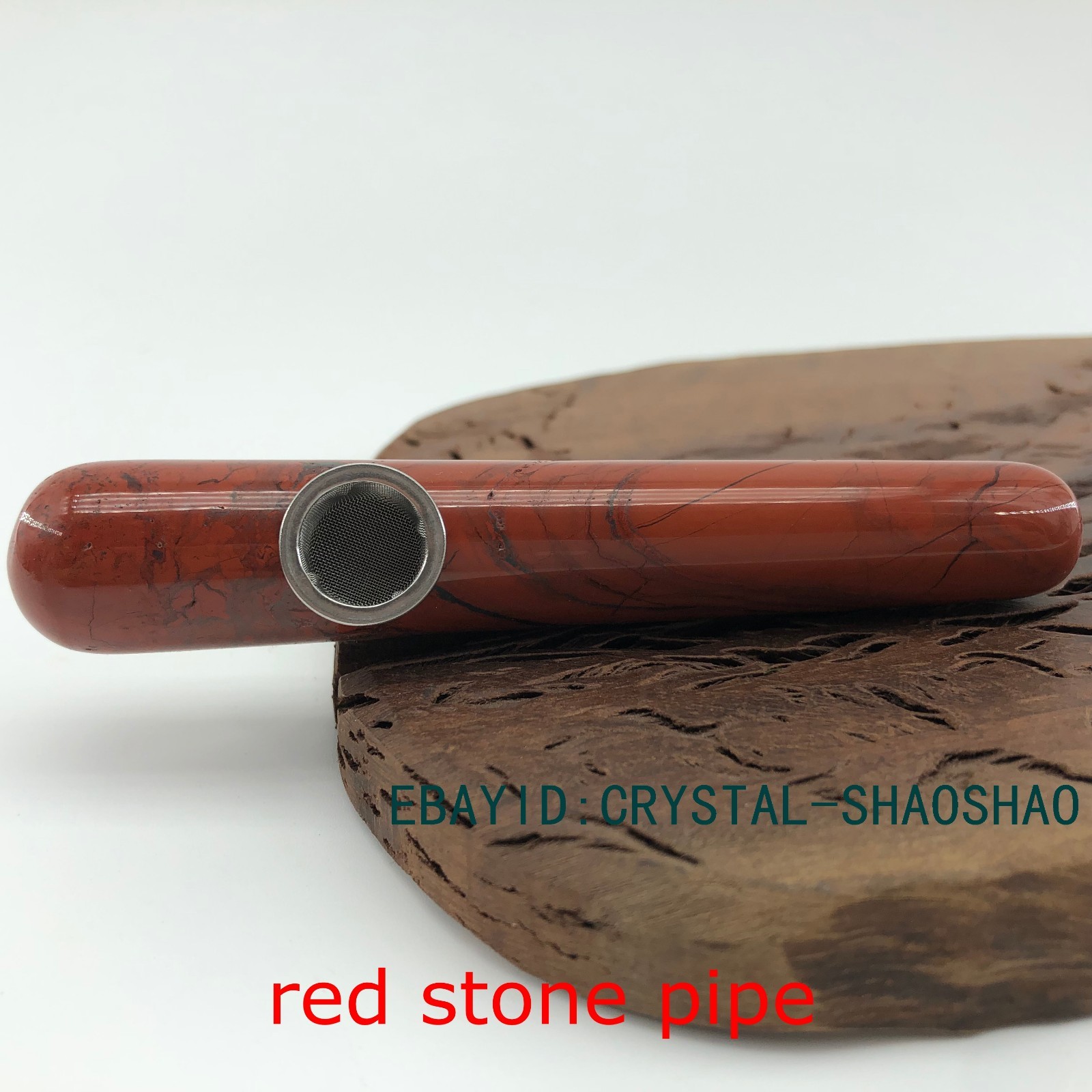 Crystal smoking pipes Carved Natural Point wand crystal Bowl tobacco pipe 1pc