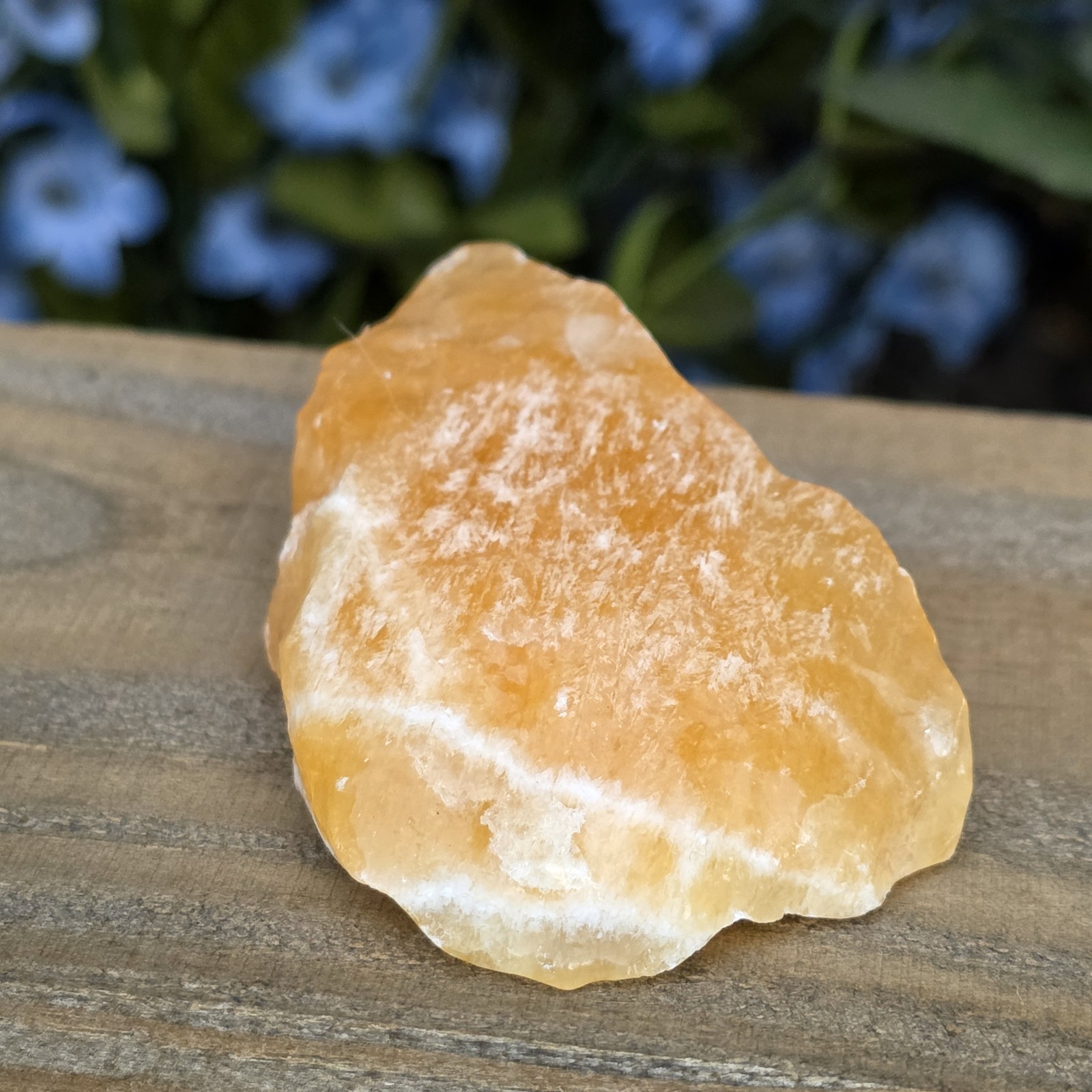 Orange Calcite Rock Specimen | Natural Crystal Mineral | 64.66 g