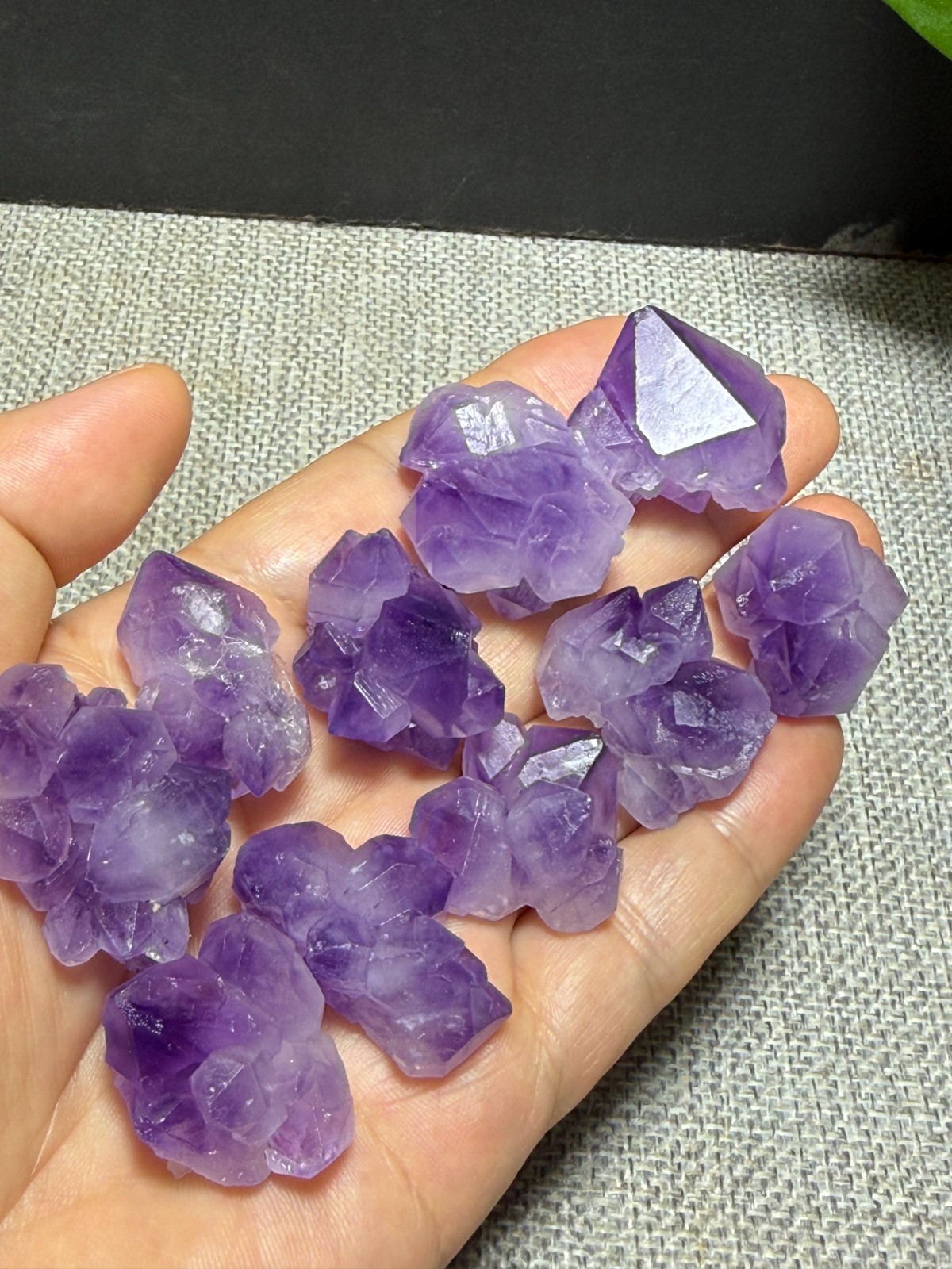 100g 10pcs Natural Amethyst Clusters Crystal mineral Specimen 09