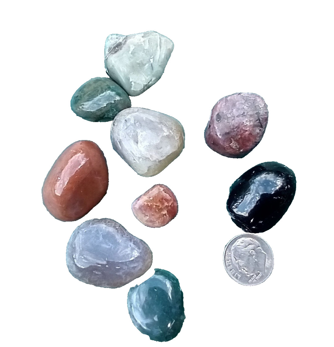 100g Mixed Tumbled Stones Polished Crystals Bulk Lot Reiki Chakra Healing Rocks