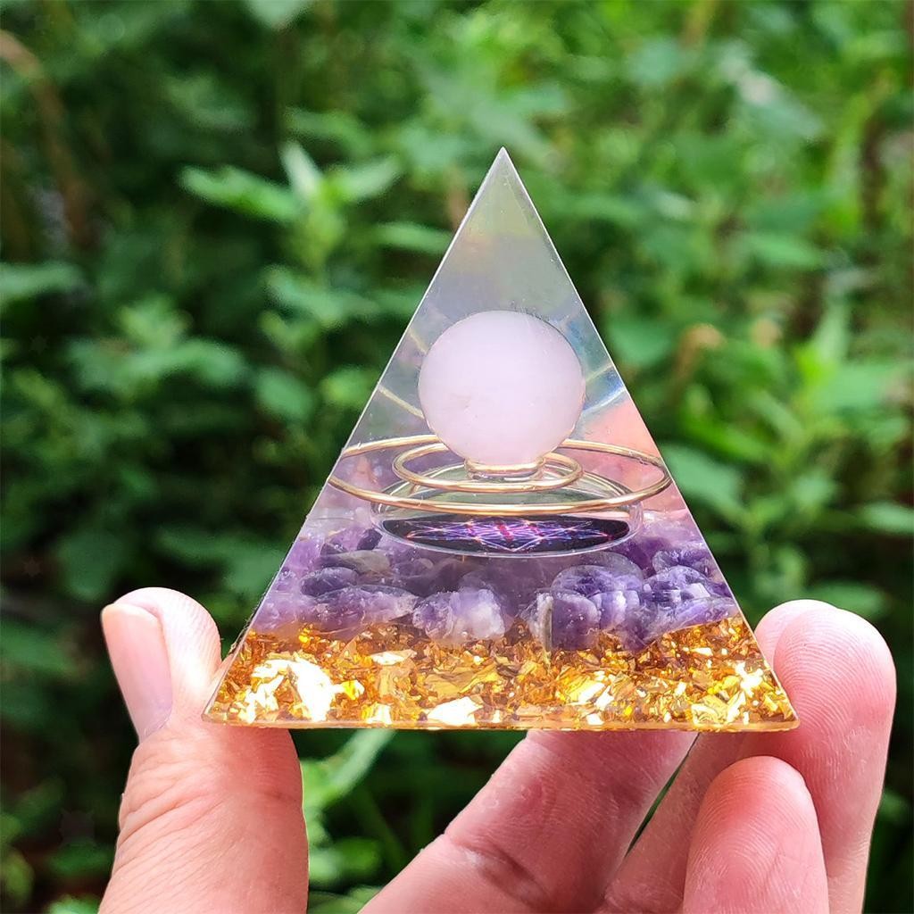 6cm Pyramid Energy Generator Meditation Yoga Balancing Positive Energy
