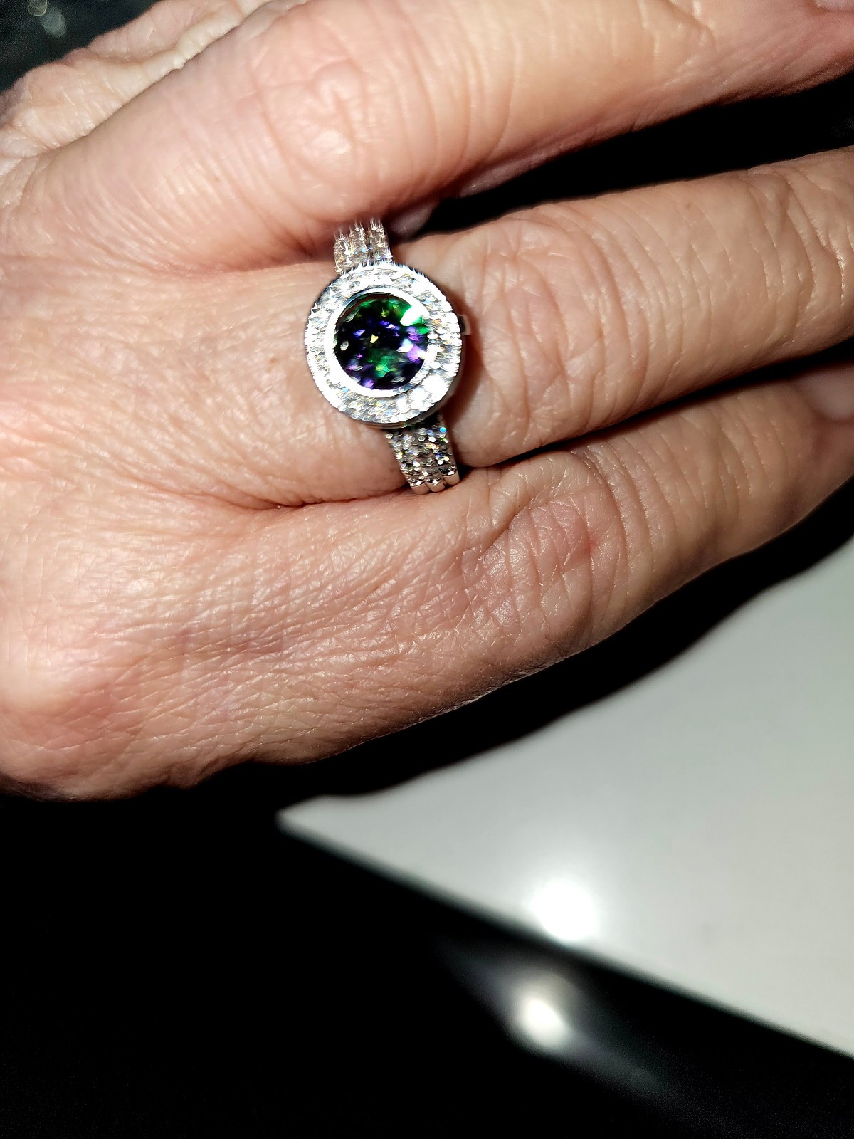 MYSTIC TOPAZ 7MM ROUND 1.70CT LOOSE GEMSTONE (Ring NOT Included)