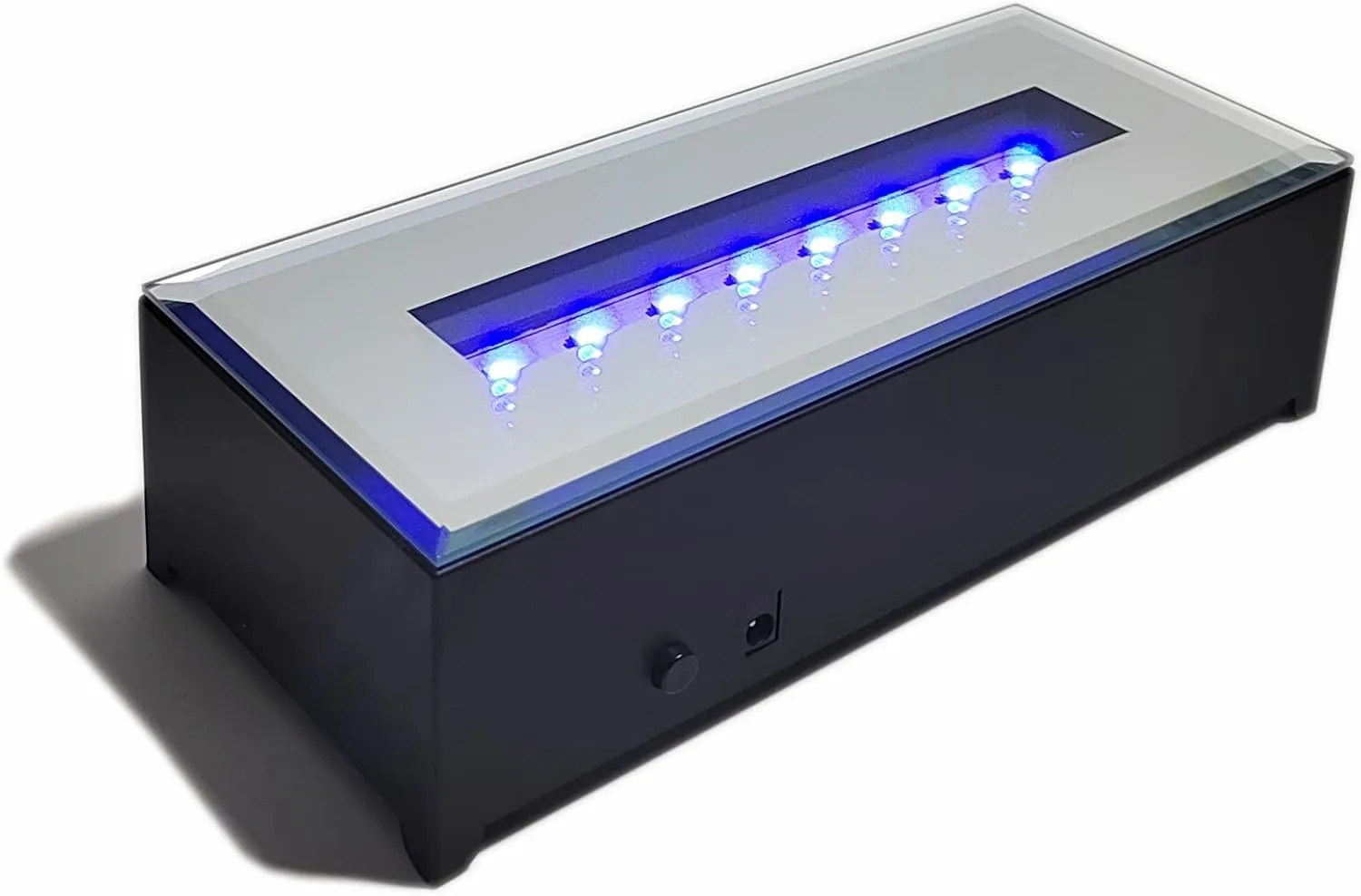 6 Inch Rectangular LED Display Stand Base For 3D Crystal Art Colorful Light Lamp