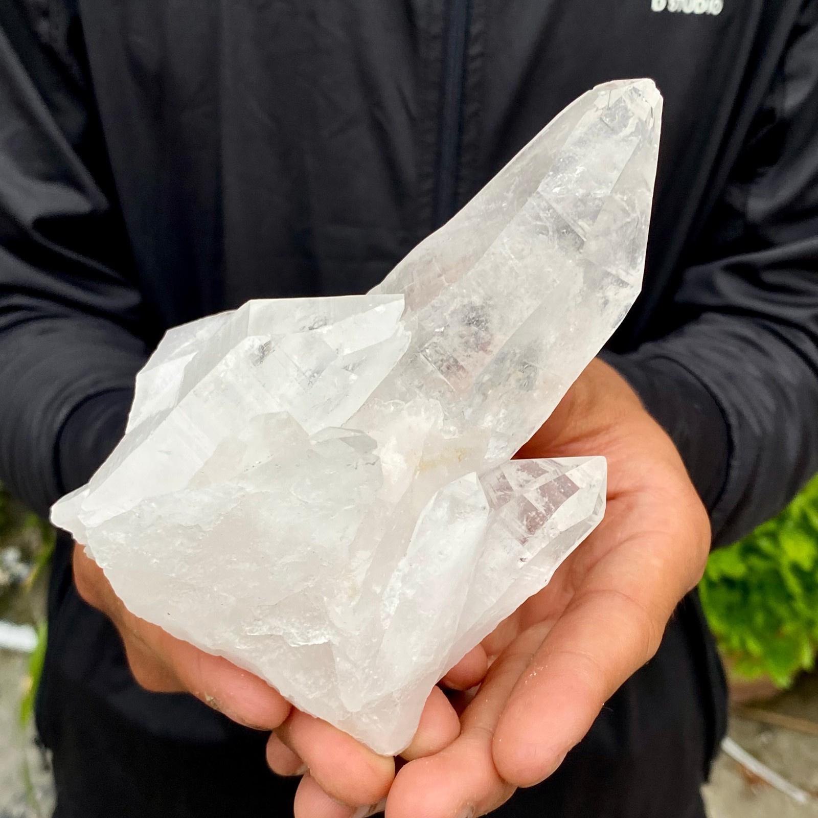 457G A+++ Natural white Crystal Himalayan quartz cluster /mineralsls