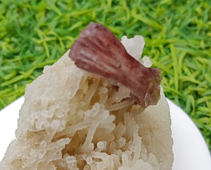 BEUTIFULL BRAWN HELANDITE INSITE CHALCEDONY NATURAL MINERALS INDIA#IM1331