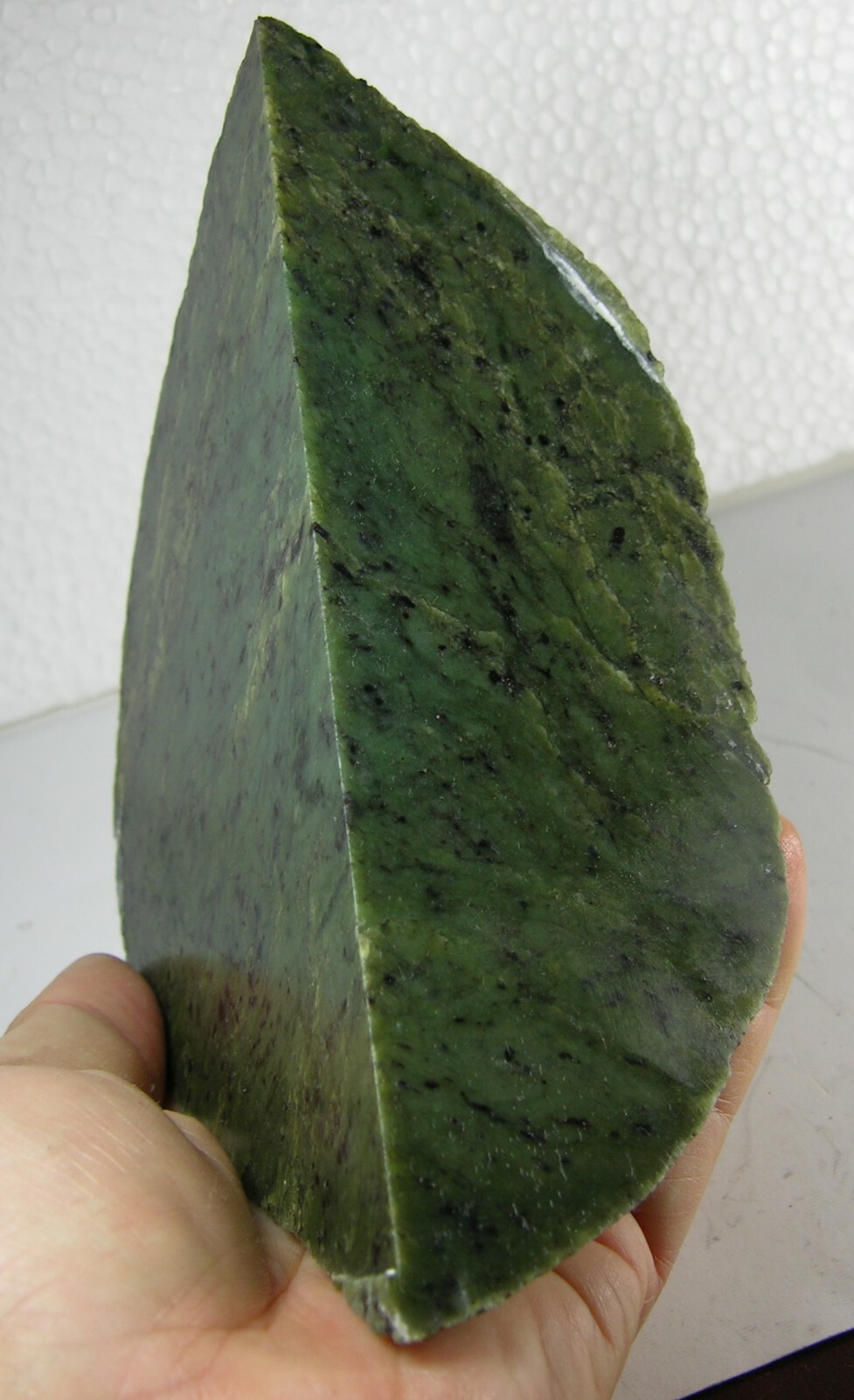 1051g Washington USA Rough Green Jade Block Chunk Specimen 2 lb 5 1/8 oz 170mm