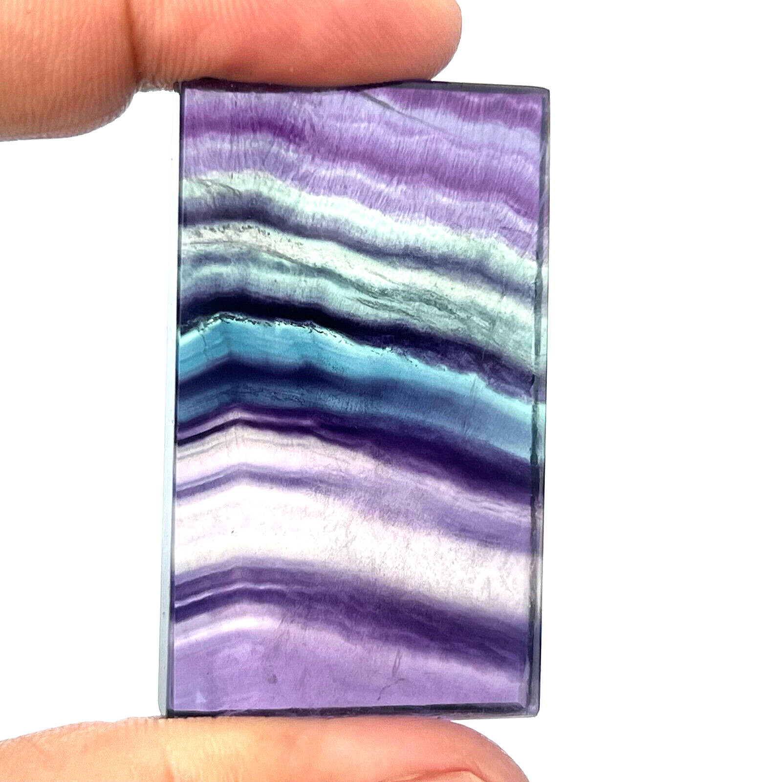 2”Natural rainbow Fluorite Rectangular Crystal mineral specimen Healing 1pc