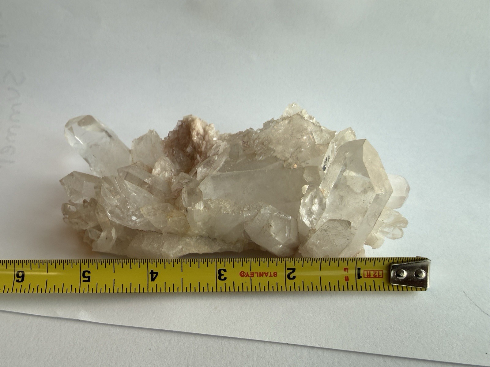 Natural Clear Quartz Crystal Cluster Geode Specimen Raw Quartz Point 386g