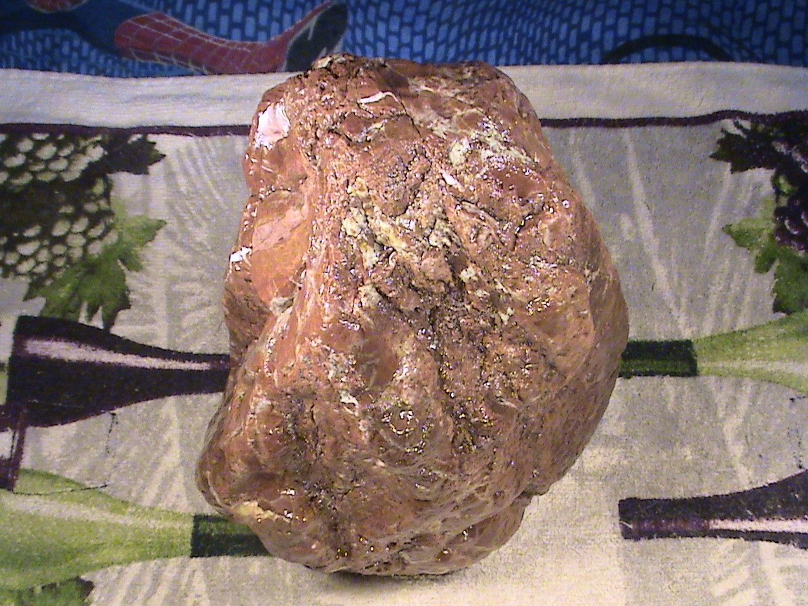 Chalcedony Red Jasper Agate #R444, Solid Rough Lapidary Specimen, 9 LBS, 5 OZ