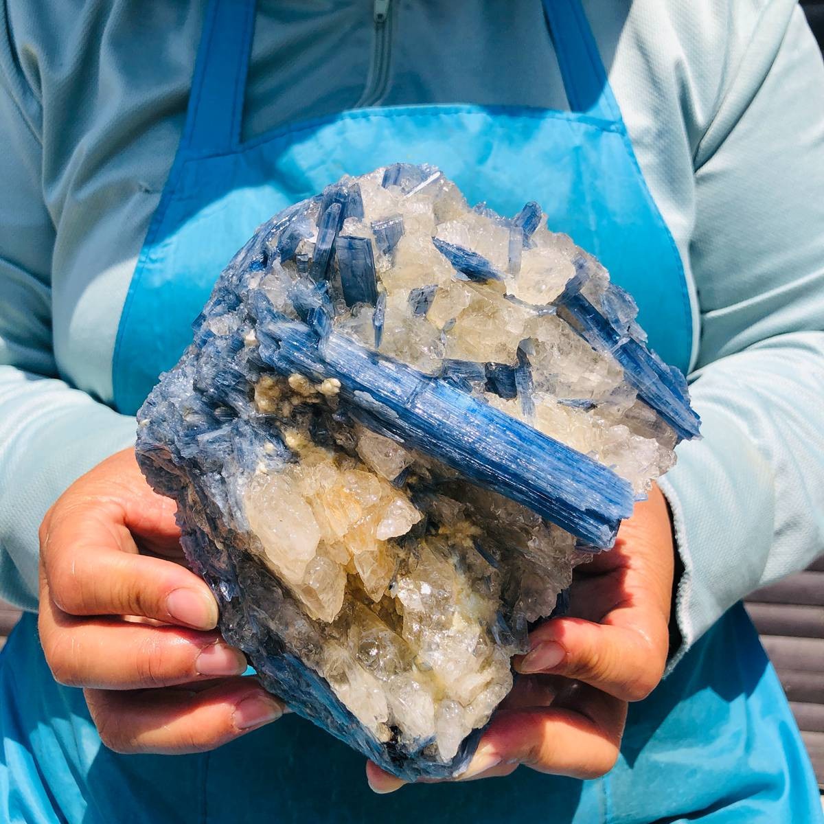 4.02LB Natural kyanite mineral quartz crystal specimen specimen healing decor