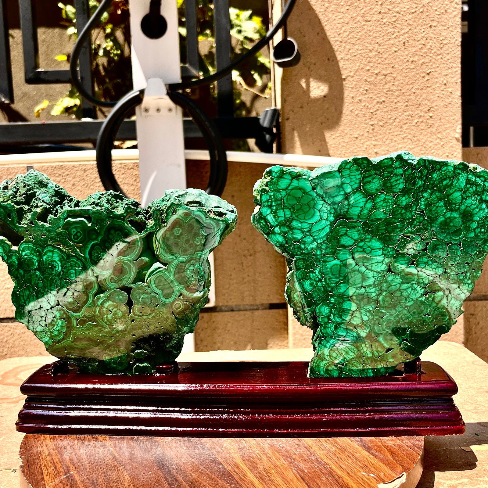 7.37LB Natural peacock stone raw ore polished butterfly wings spiritual therapy