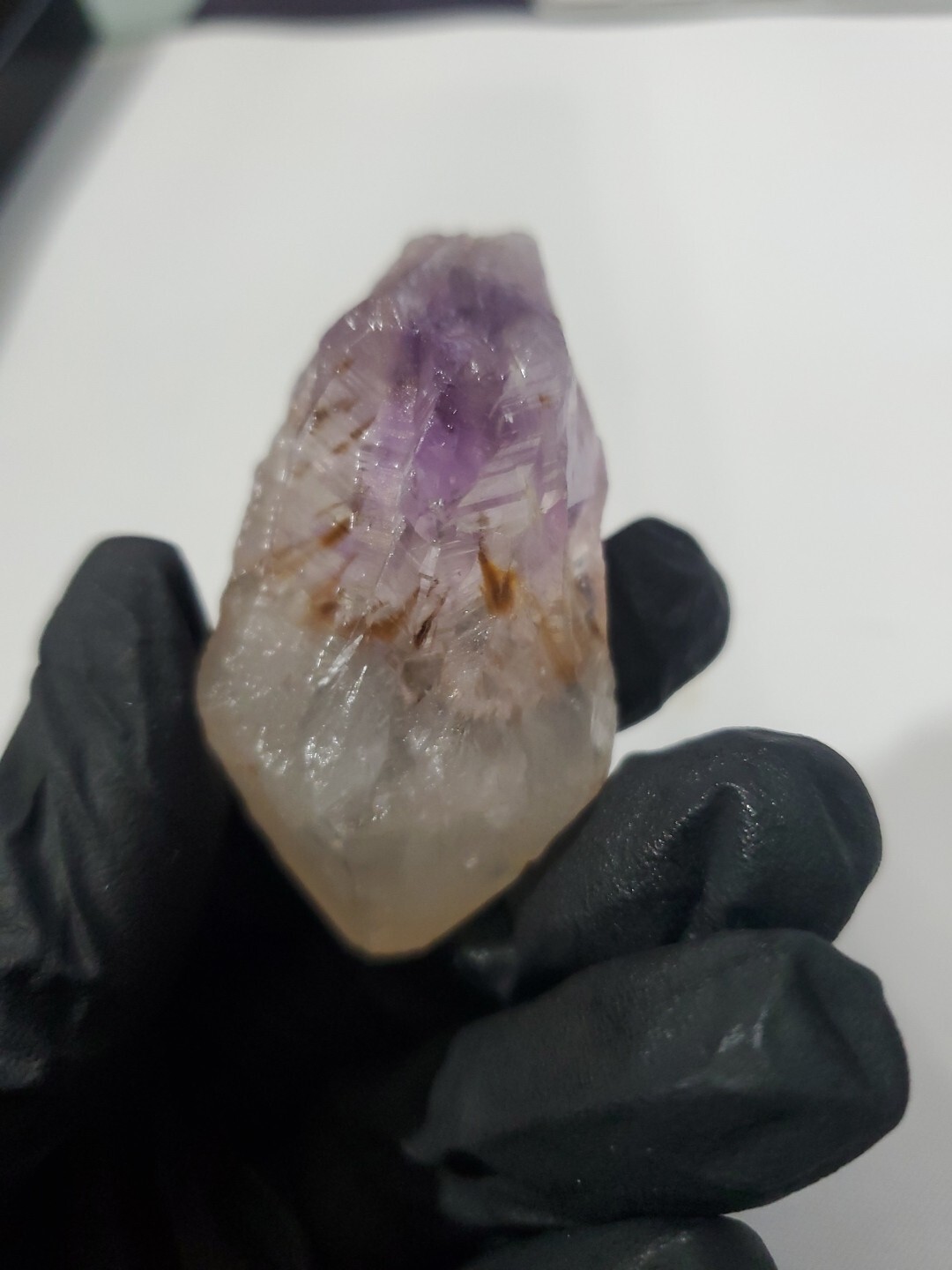 Amethyst & Quartz Cluster Point , Zimbabwe 46g