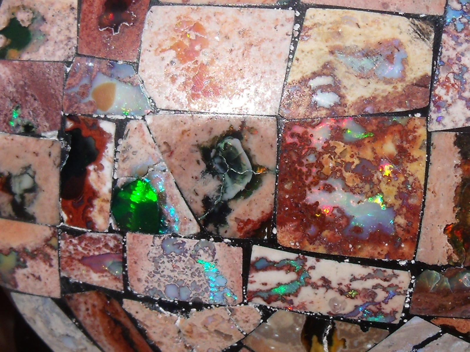 1,580 CTS Black Obsidian Turtle with a Mosaic shell of Cantera Fire Opal Inlay