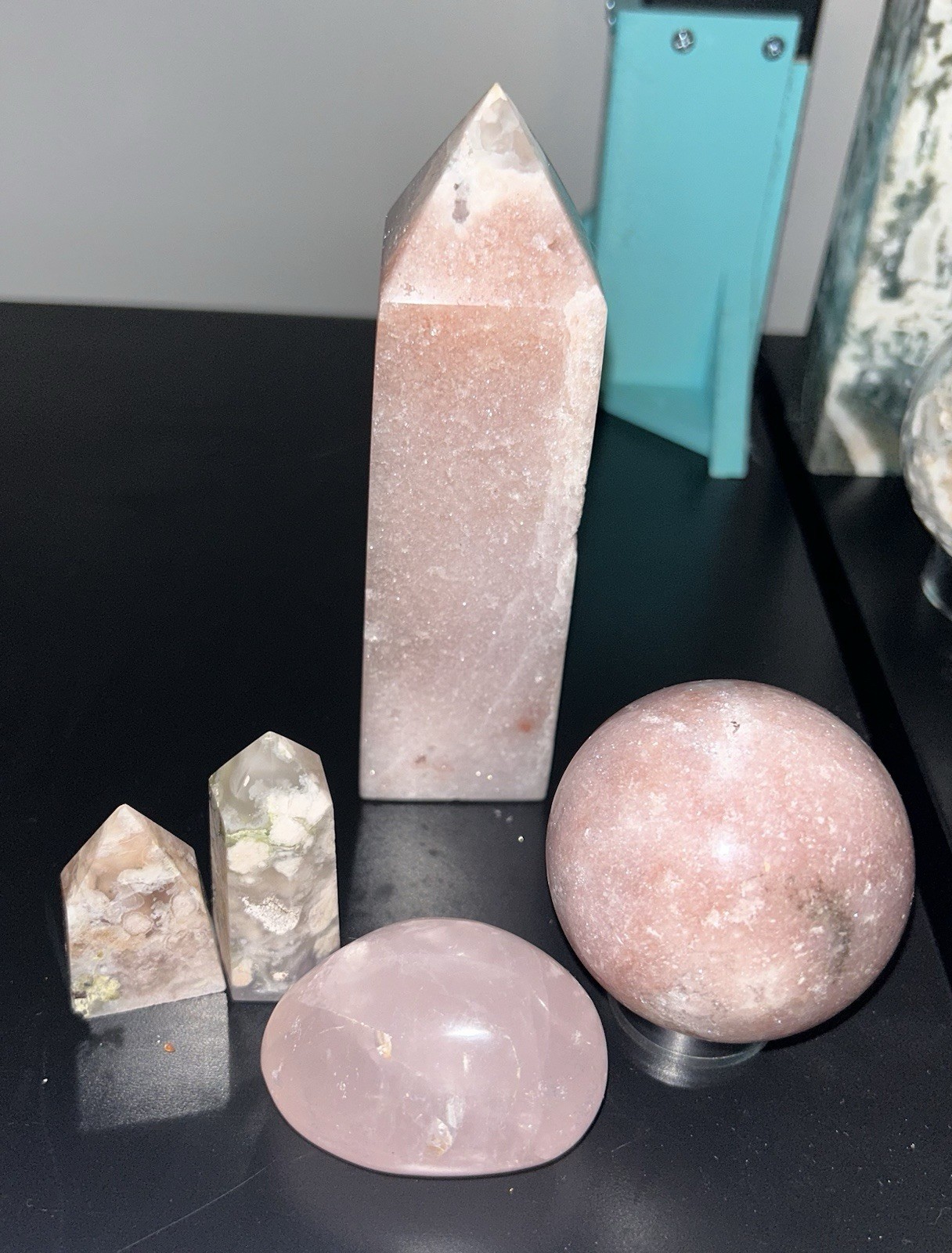 Pink Amethyst Crystal Tower Point 4.5X1.4X2 Inches