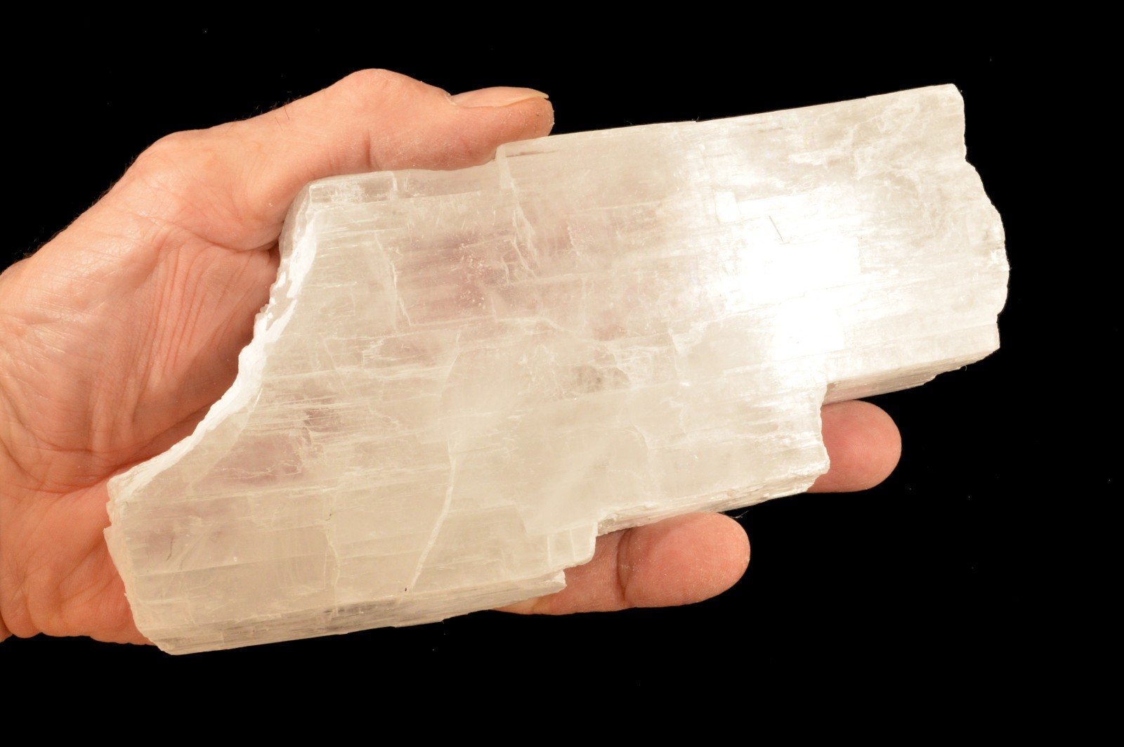 KERNITE 7 1/2″ x 3 1/2″ 1 Lb 4 Oz Rock Mineral Specimen Chakra Healing Crystal