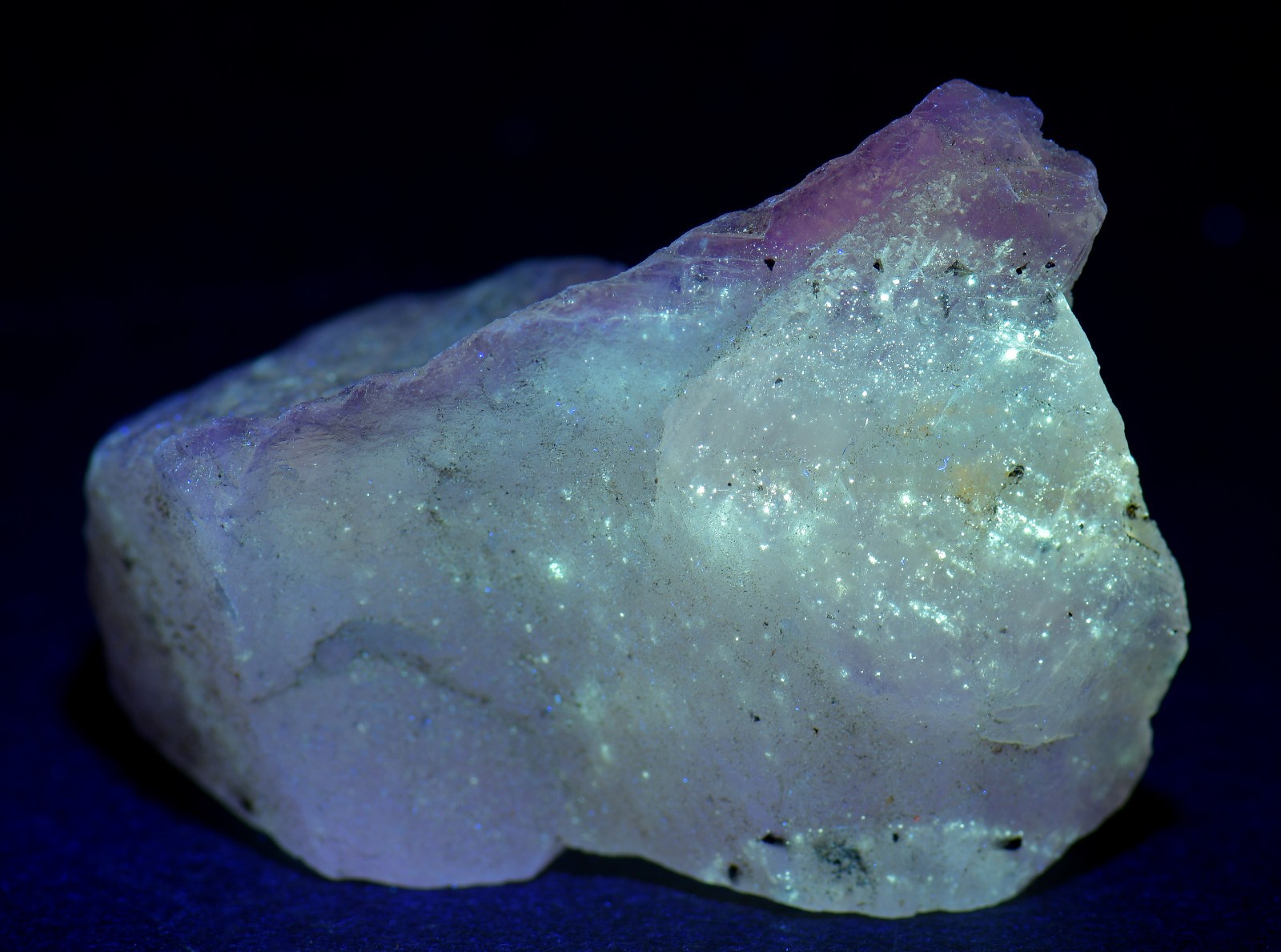 Fluorite crystal with Chalcopyrite inclusions. Cave in Rock, Illinois. 55 grams.