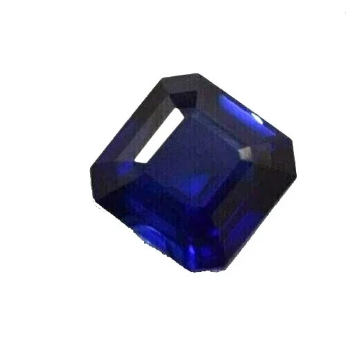 Blue Sapphire Natural 6 Ct +Sri Lanka Radiant Cut Treated Loose Gemstone