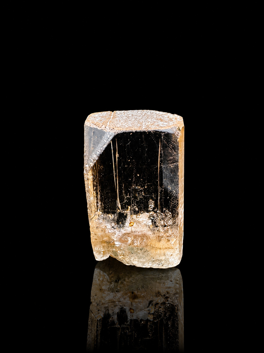 Loupe Clean Terminated TOPAZ Crystal With Unique Formation on Corners
