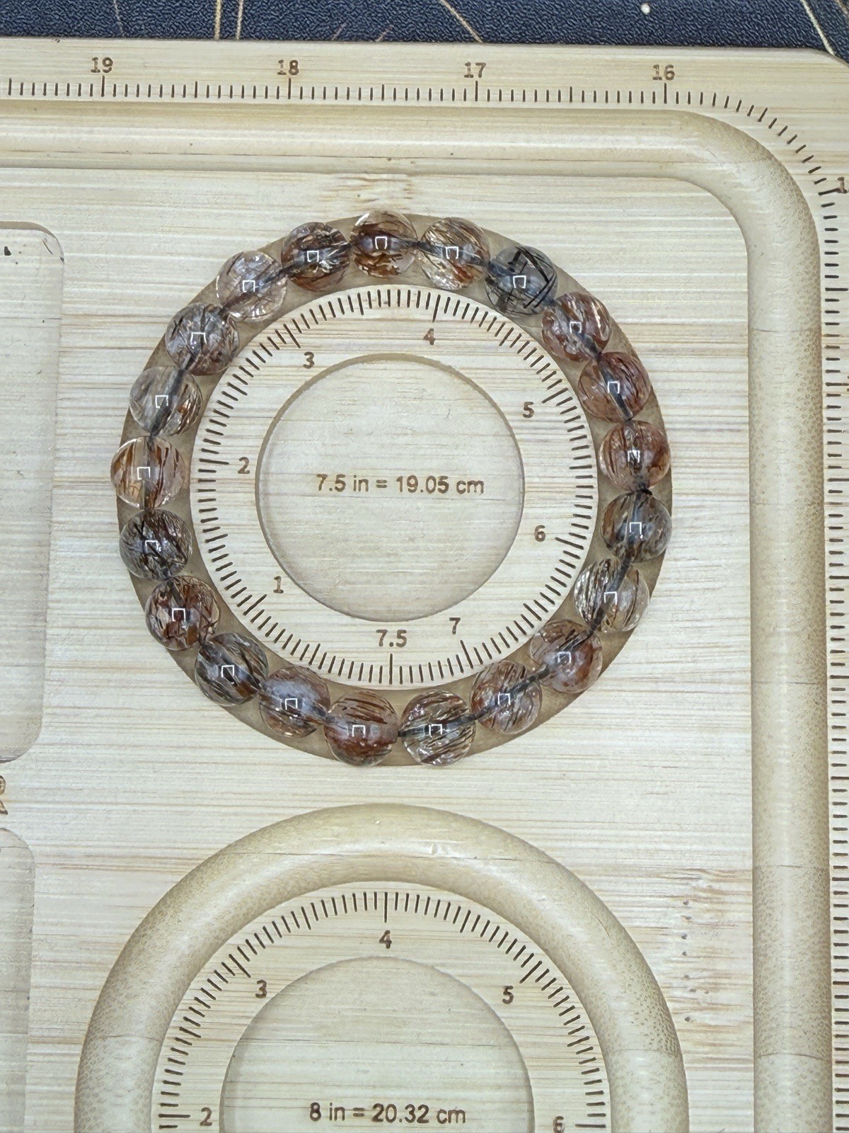 Natural HQ Black & Copper Rutilated Quartz Bracelets Free shipping