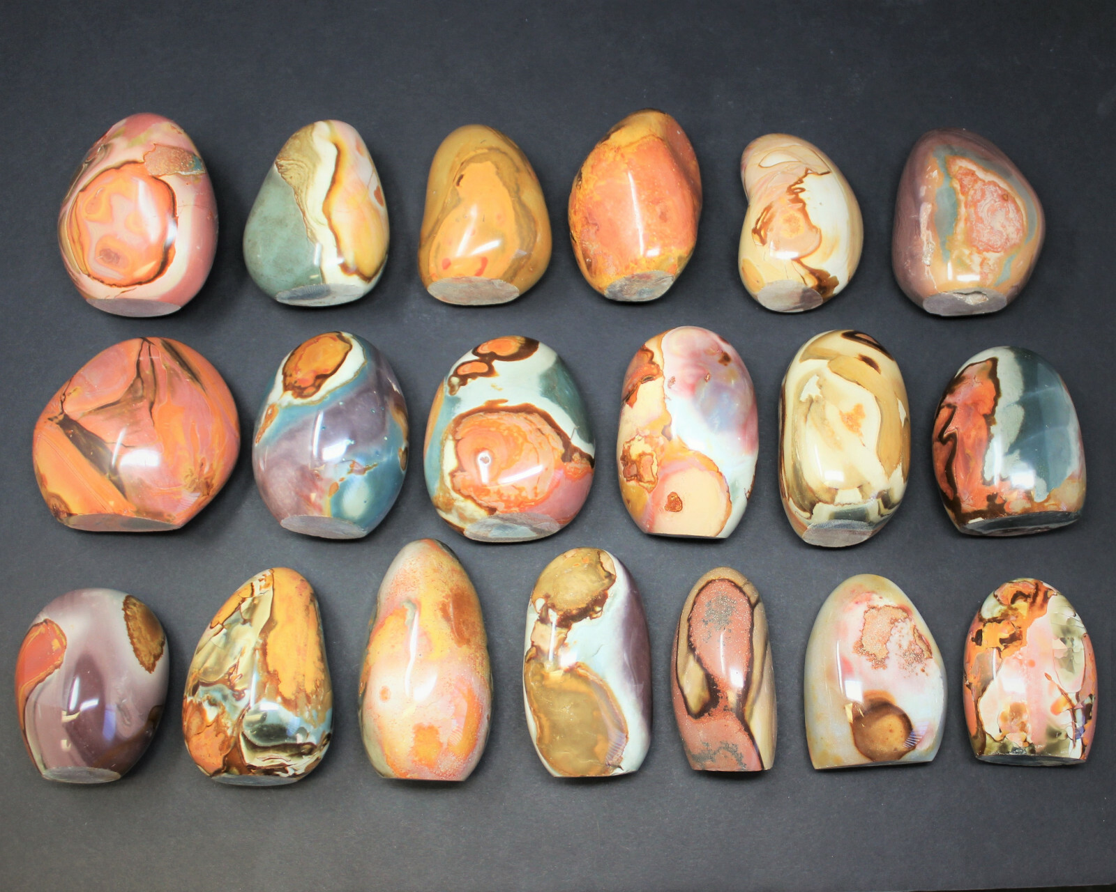 Polished Polychrome Jasper Freeform – Beautiful Free Standing Display Specimens
