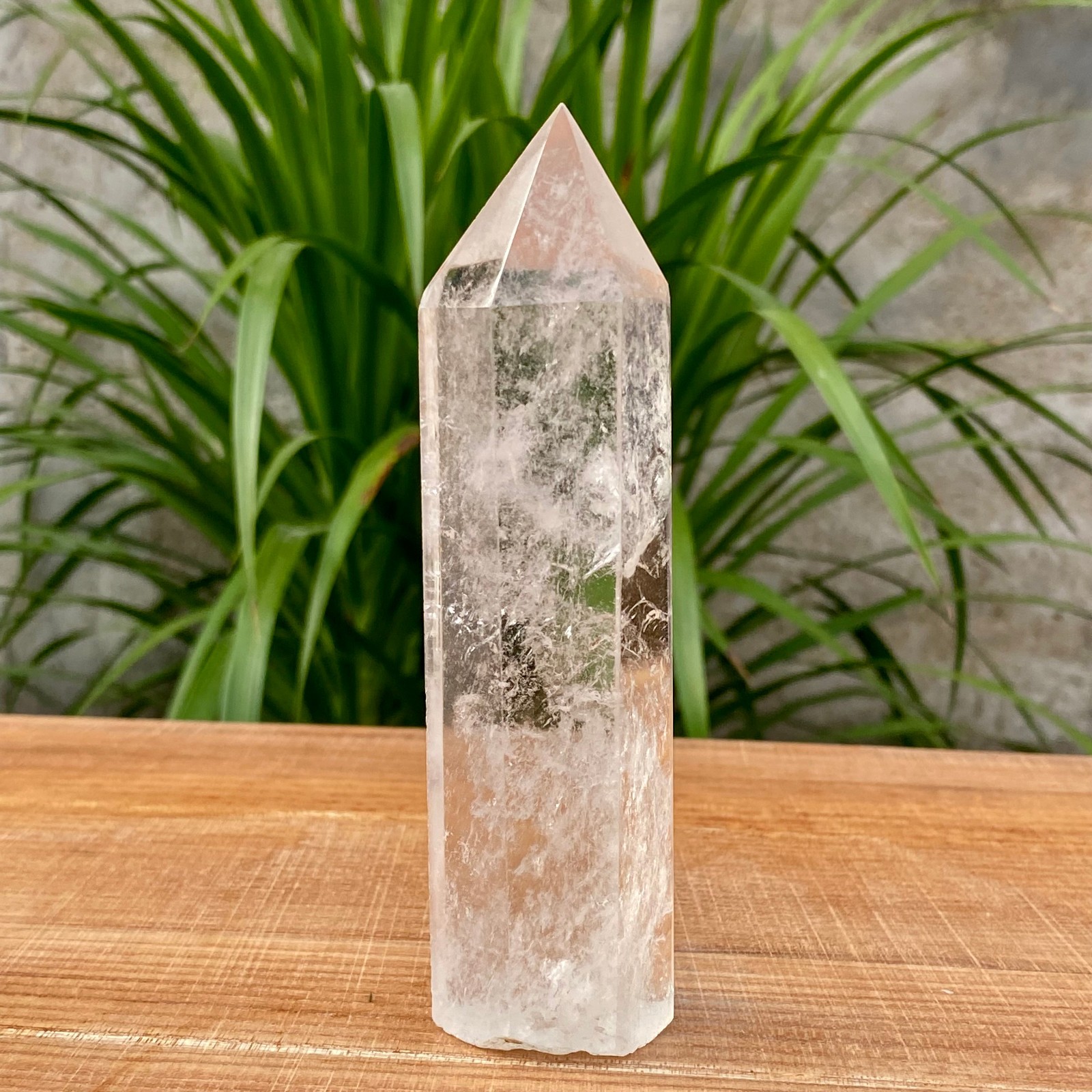 288G Natural Clear Quartz Obelisk Crystal Energy Tower Point Reiki Healing Gem