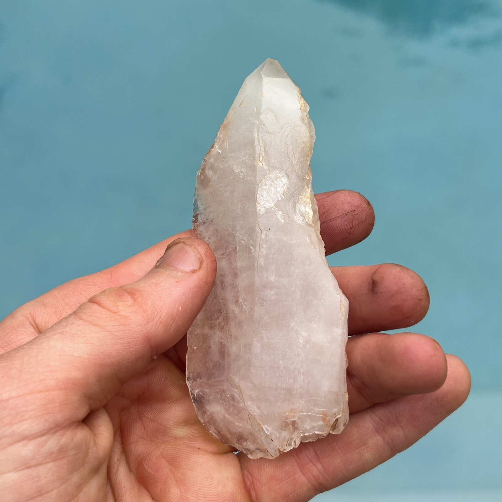 Large Quartz Crystal Point Clear Quartz Arrow Head Shape Rare Arkansas