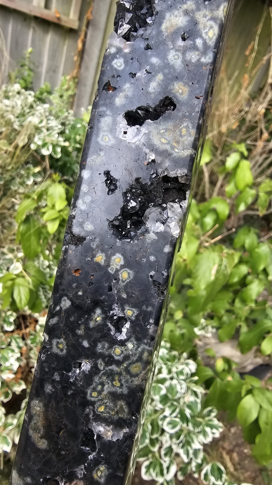 Large Rainforest Jasper Rhyolite tower Point Stone crystal Calming 1.02kg 31cm