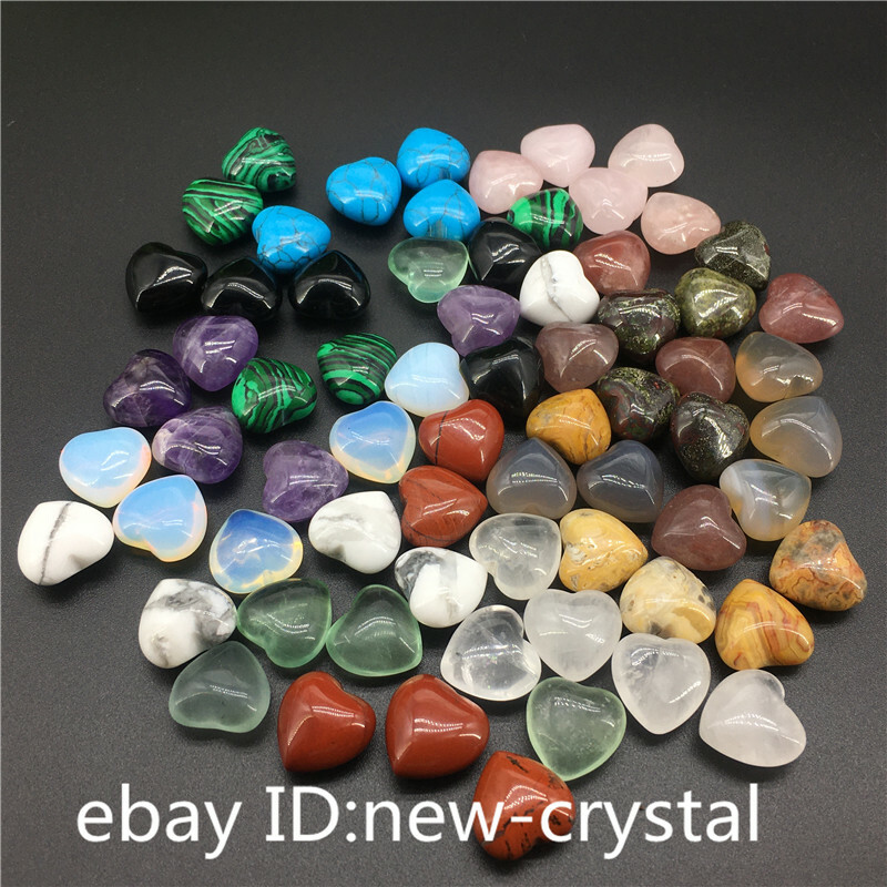 wholesale A lot of Natural quartz Crystal mini heart Carved Crystal pendant