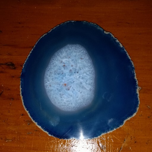 Top Grade Real Agate Slice CRYSTAL COASTER / PLATE 5″x 4″