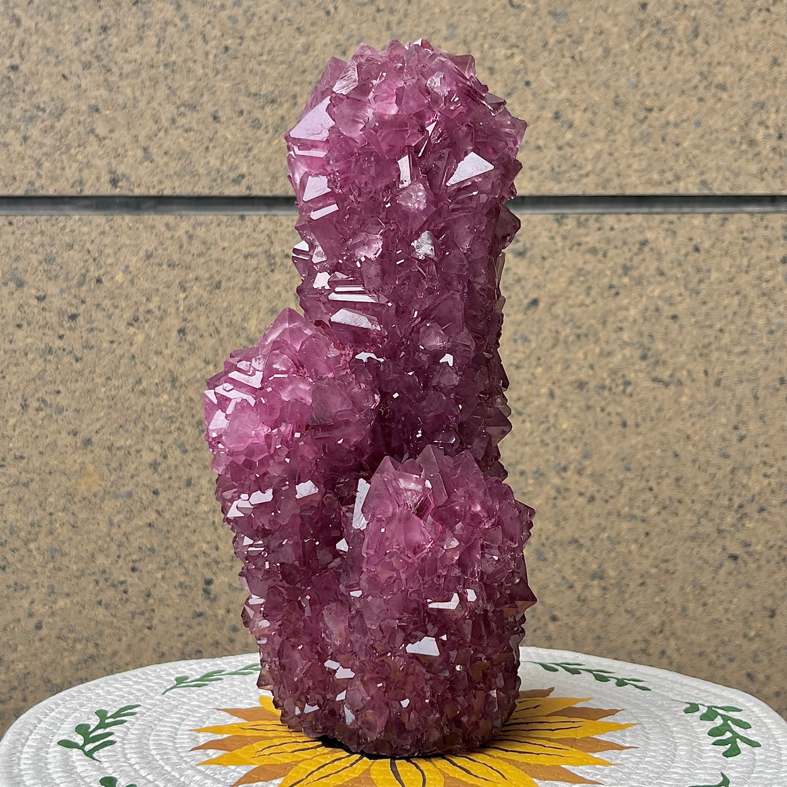 5.9 lb Purple Alunite Crystal Specimen – Mineral Cluster for Home Decor