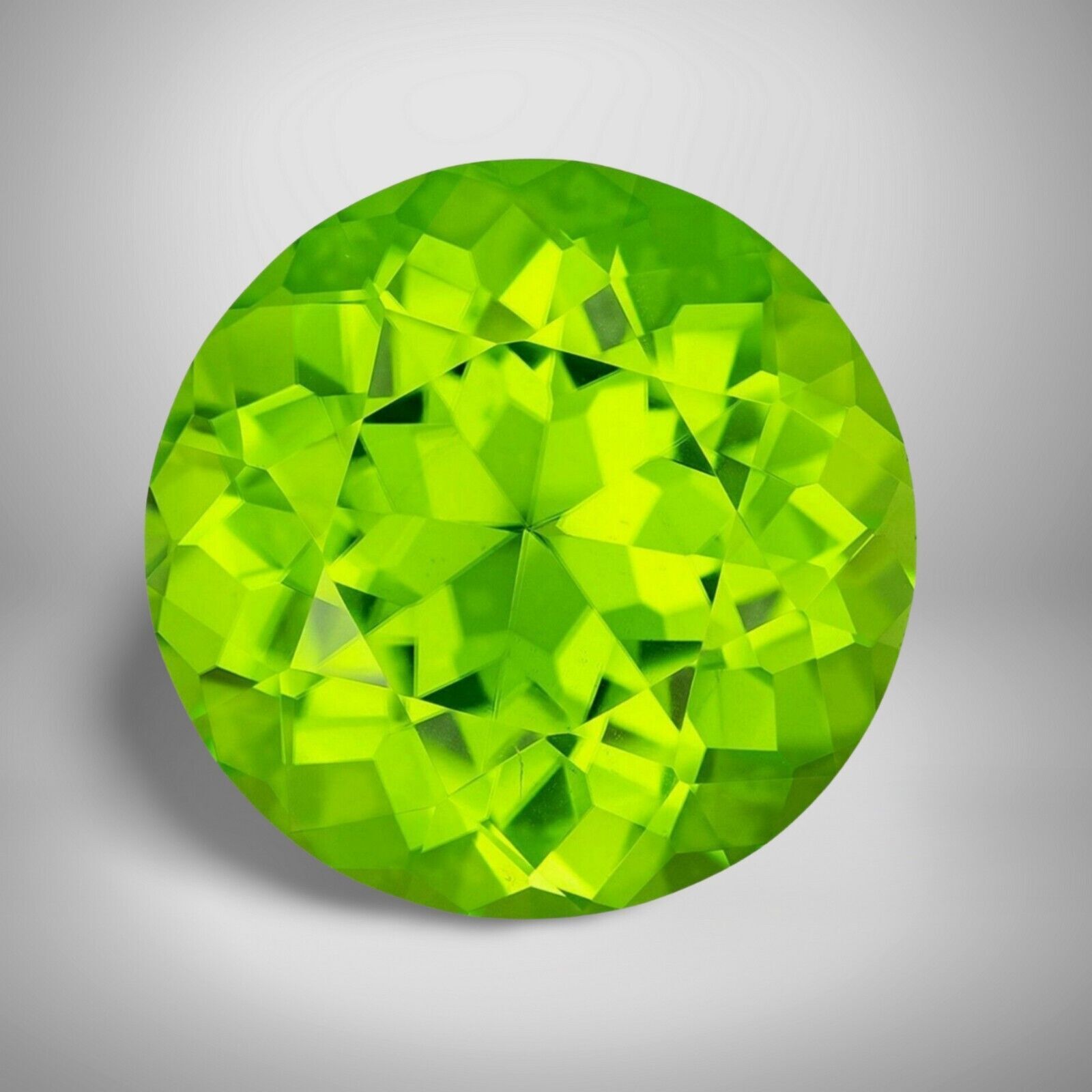 Peridot Round Cut Gemstone 2 Cts – 9 mm Calibrated Loose Gem