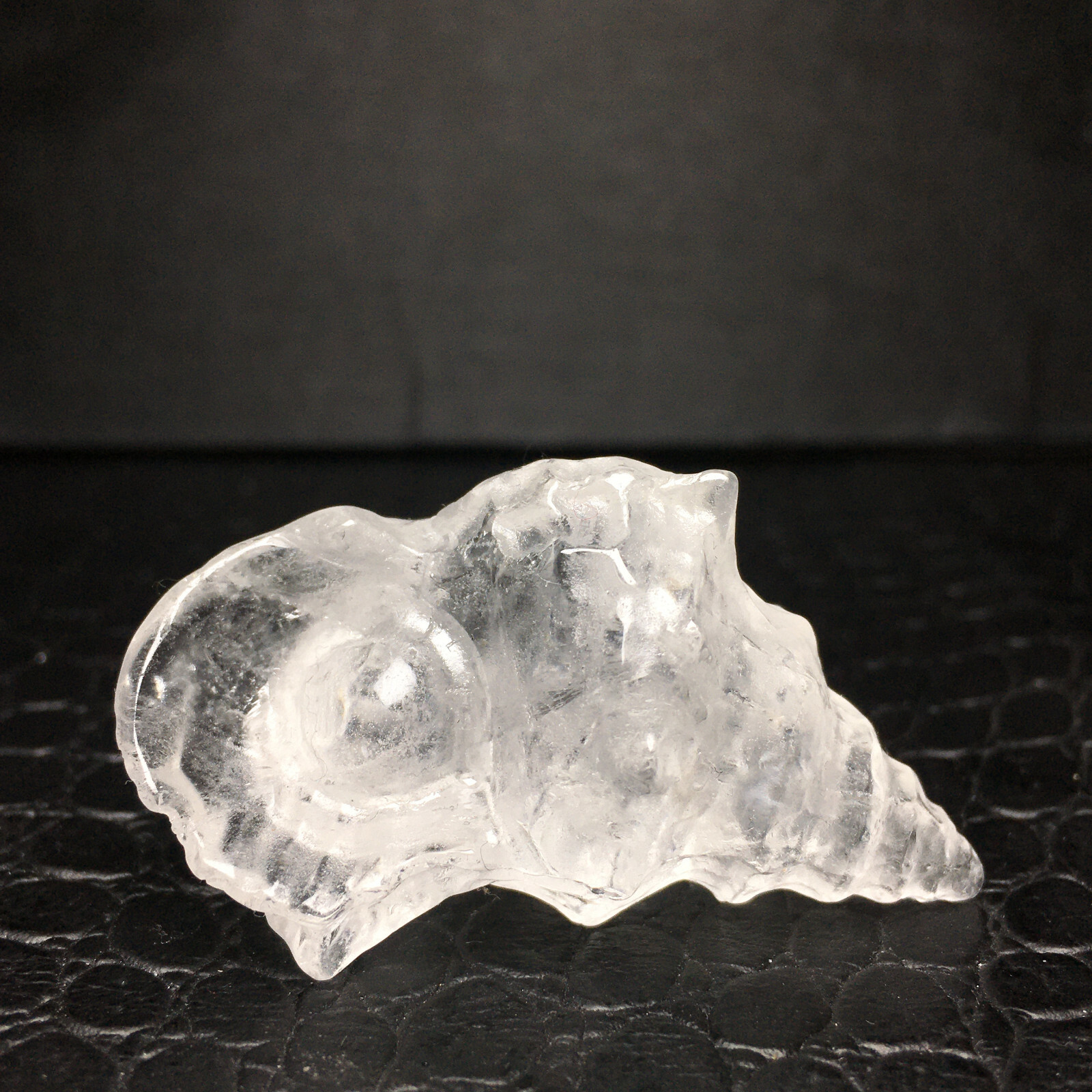 Natural Crystal Specimen.Quartz . Hand-carved. Exquisite Sea Snail. Healing 1PC