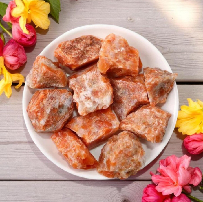 Sunstone Rough Stone – Sunstone Raw Stone – True Sunstone – Orange Crystals 1pc