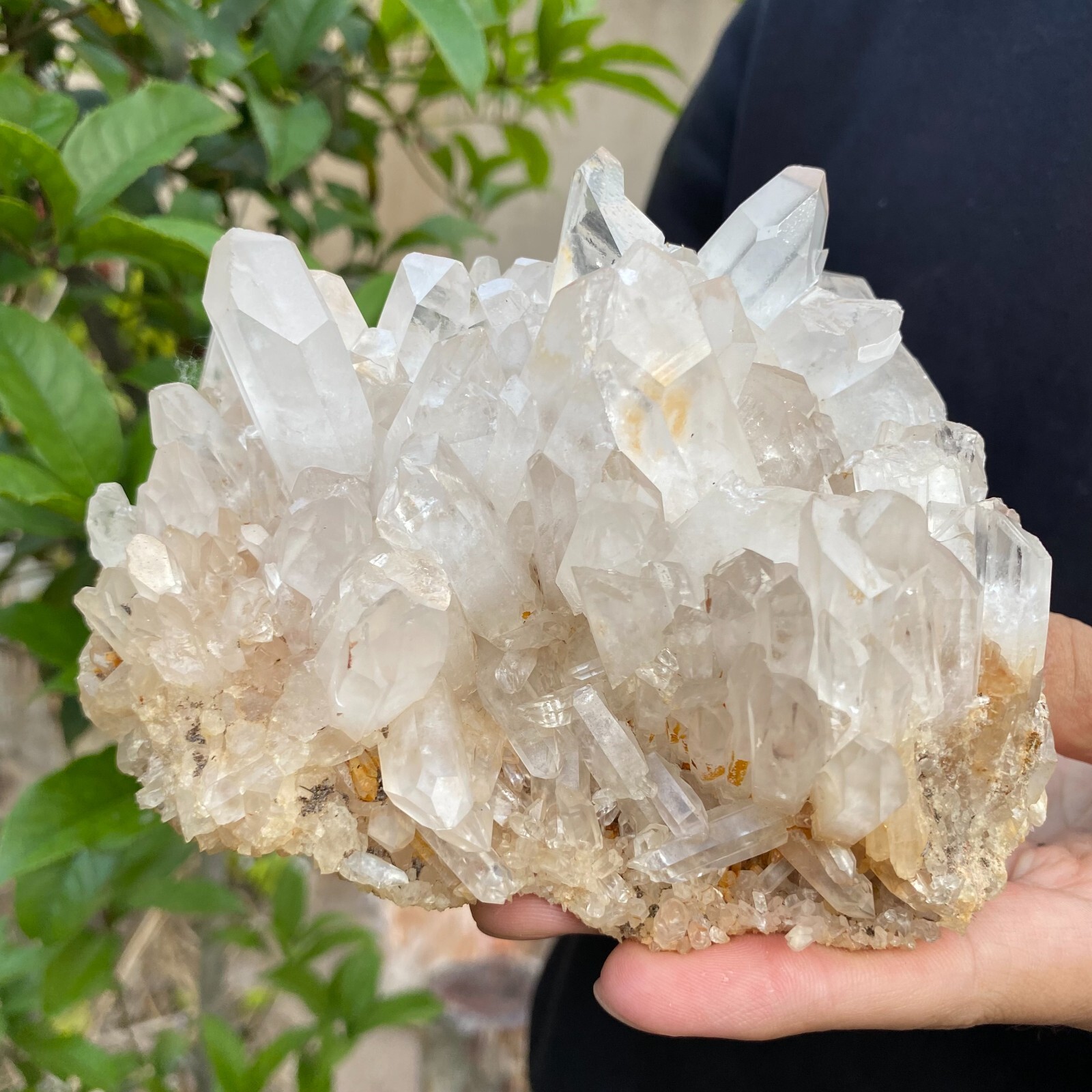 2.6lb Natural Clear White quart Crystal Cluster Raw Healing Specimen